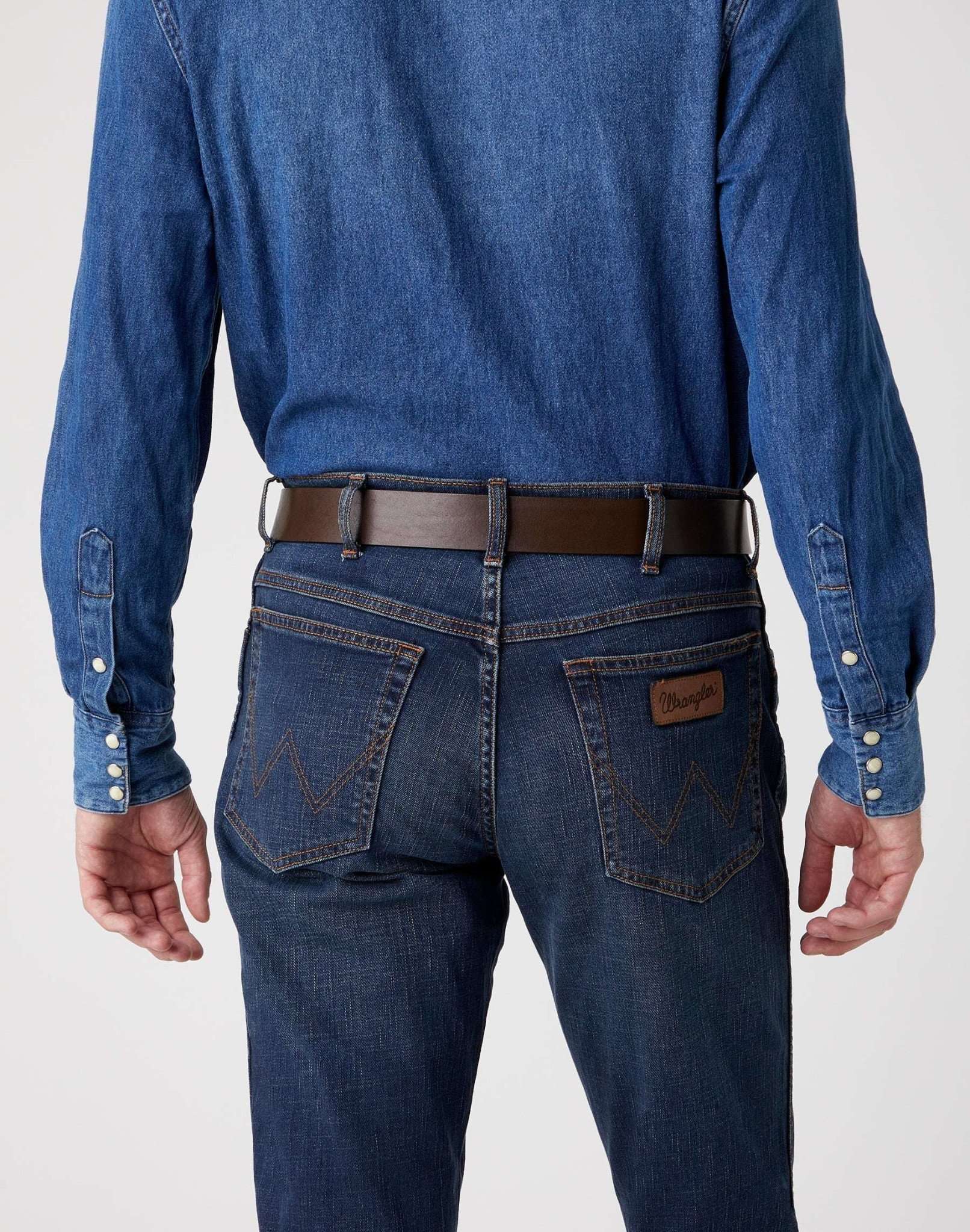 Kabel Buckle Belt in Brown Gürtel Wrangler