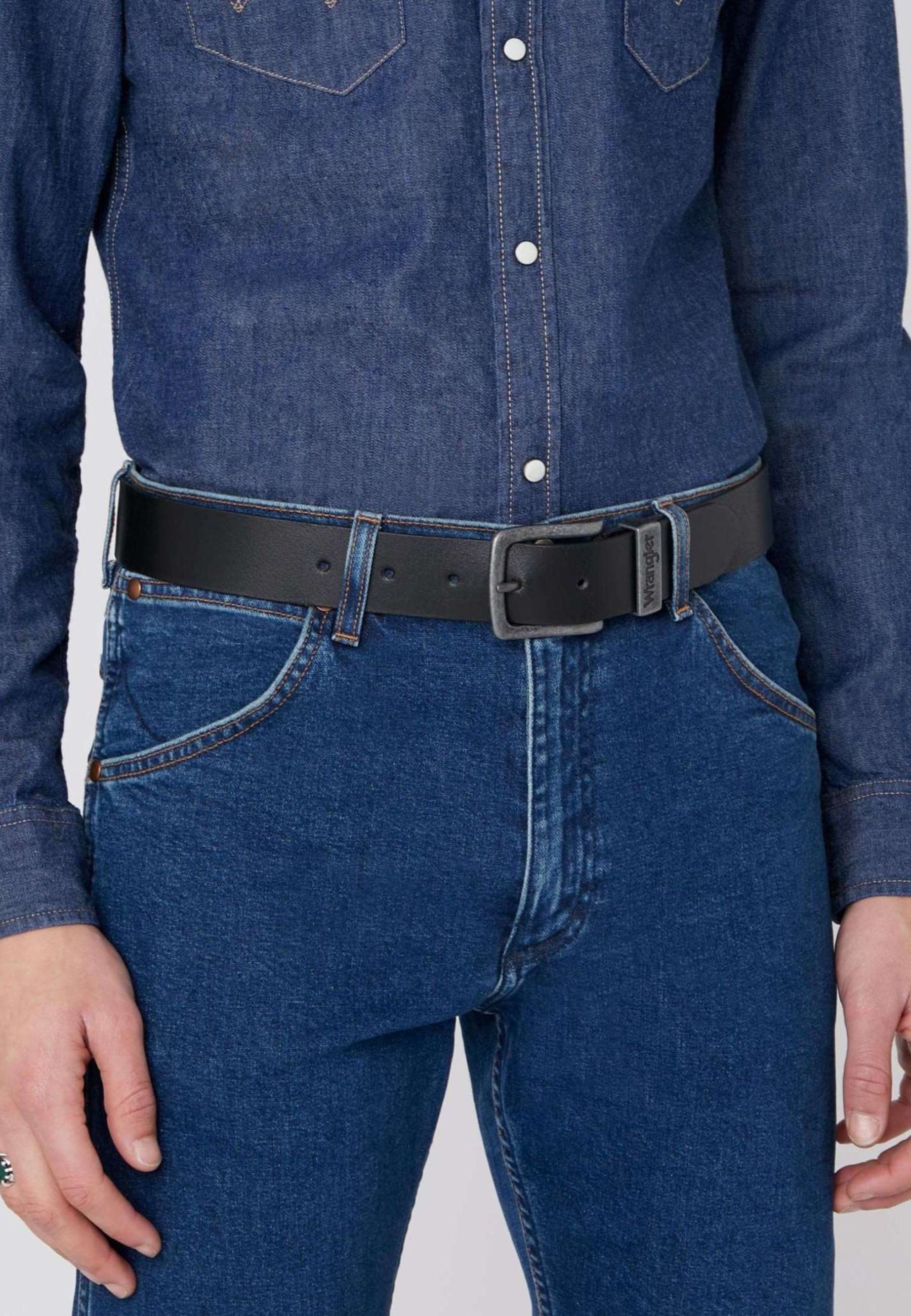 Metal Loop Belt in Black Gürtel Wrangler