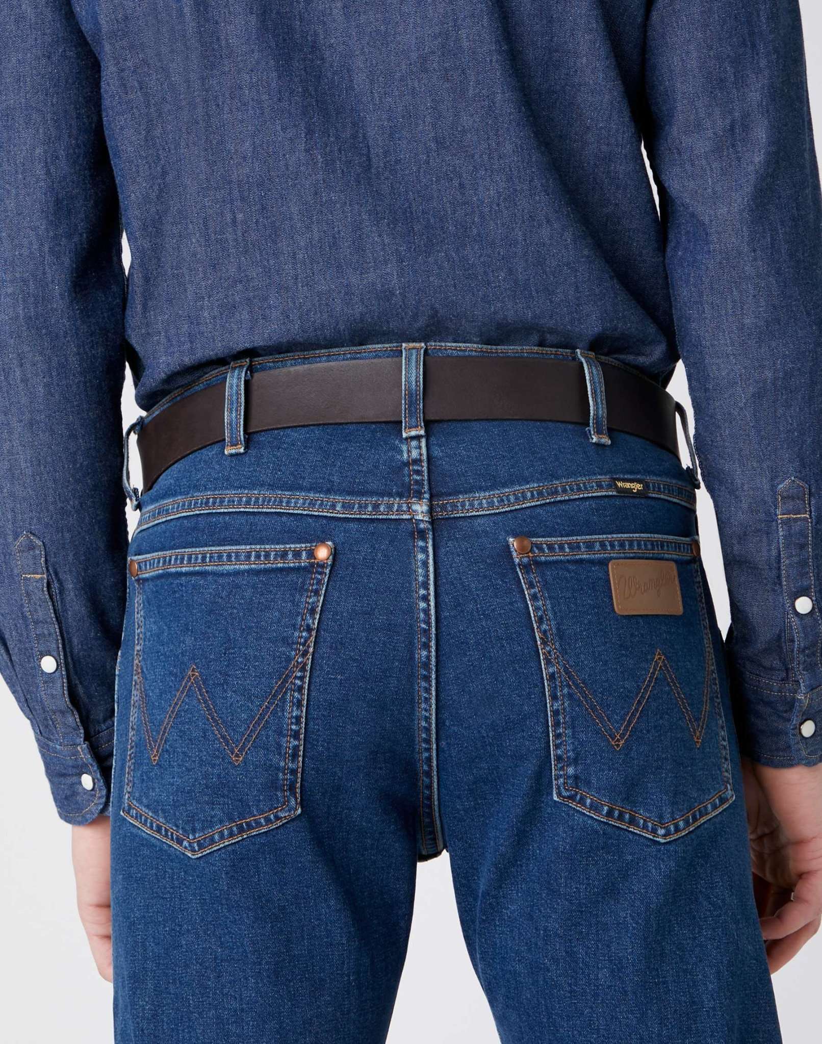Metal Loop Belt in Brown Gürtel Wrangler