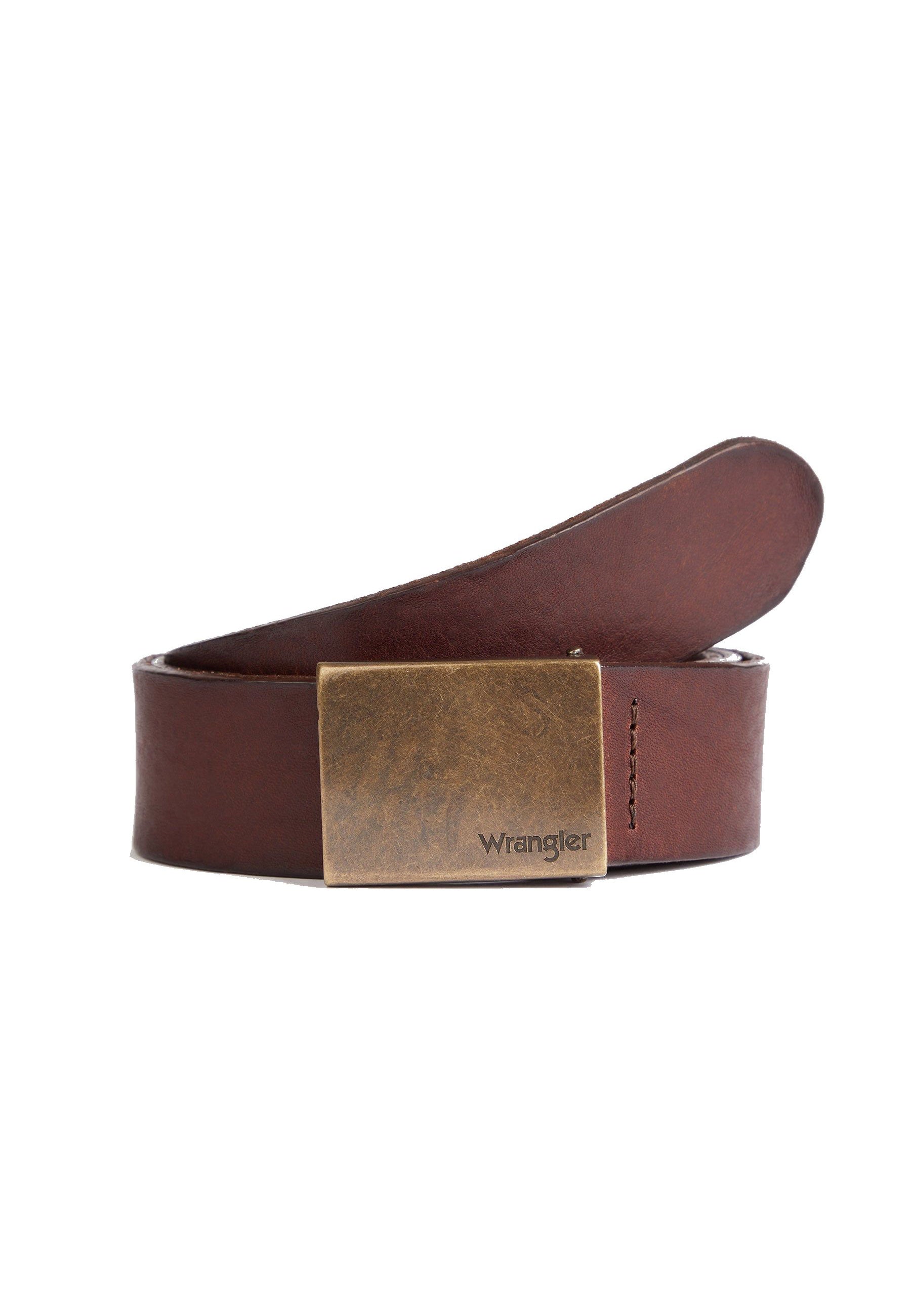 Plate Buckle Belt in Brown Gürtel Wrangler