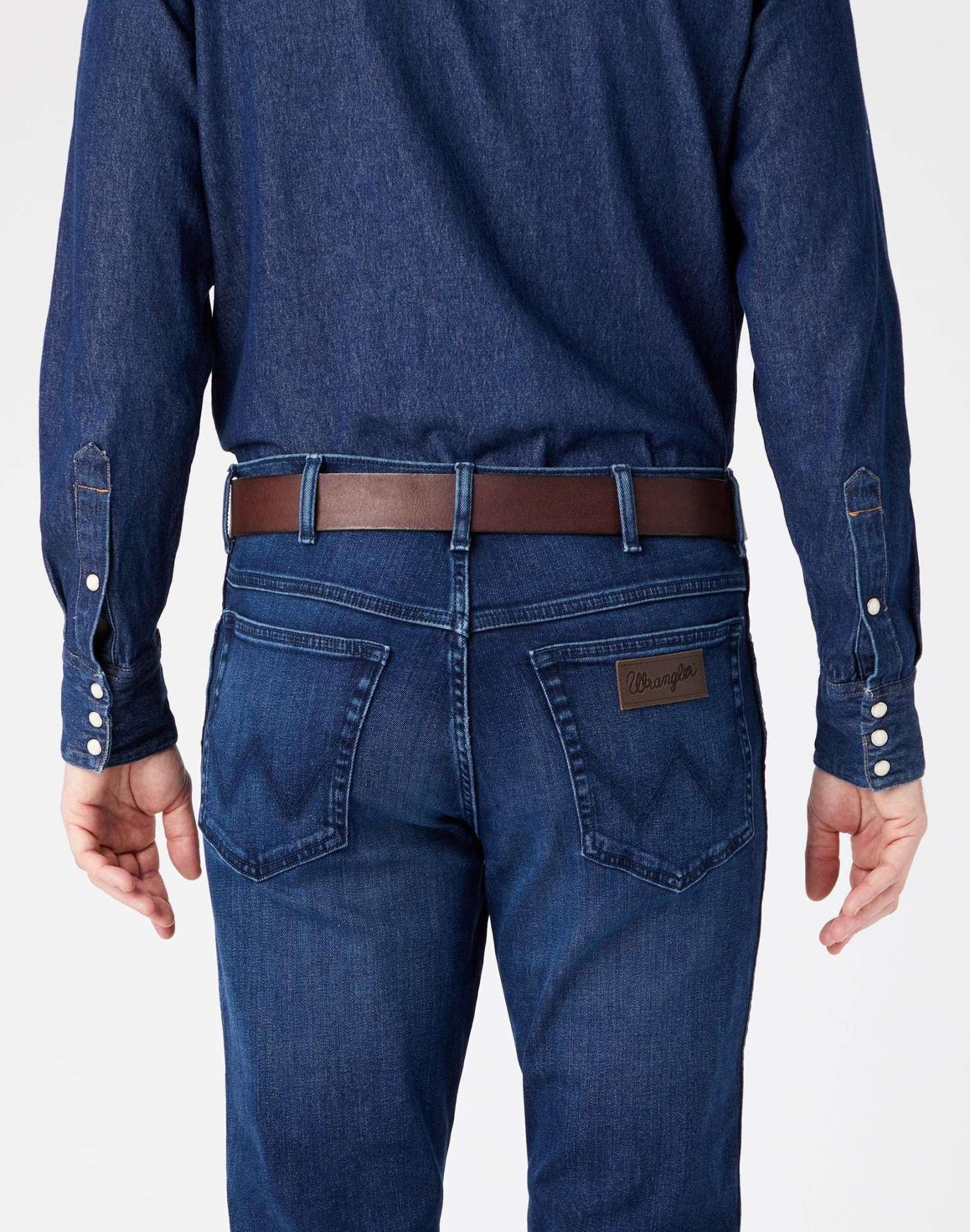 Plate Buckle Belt in Brown Gürtel Wrangler