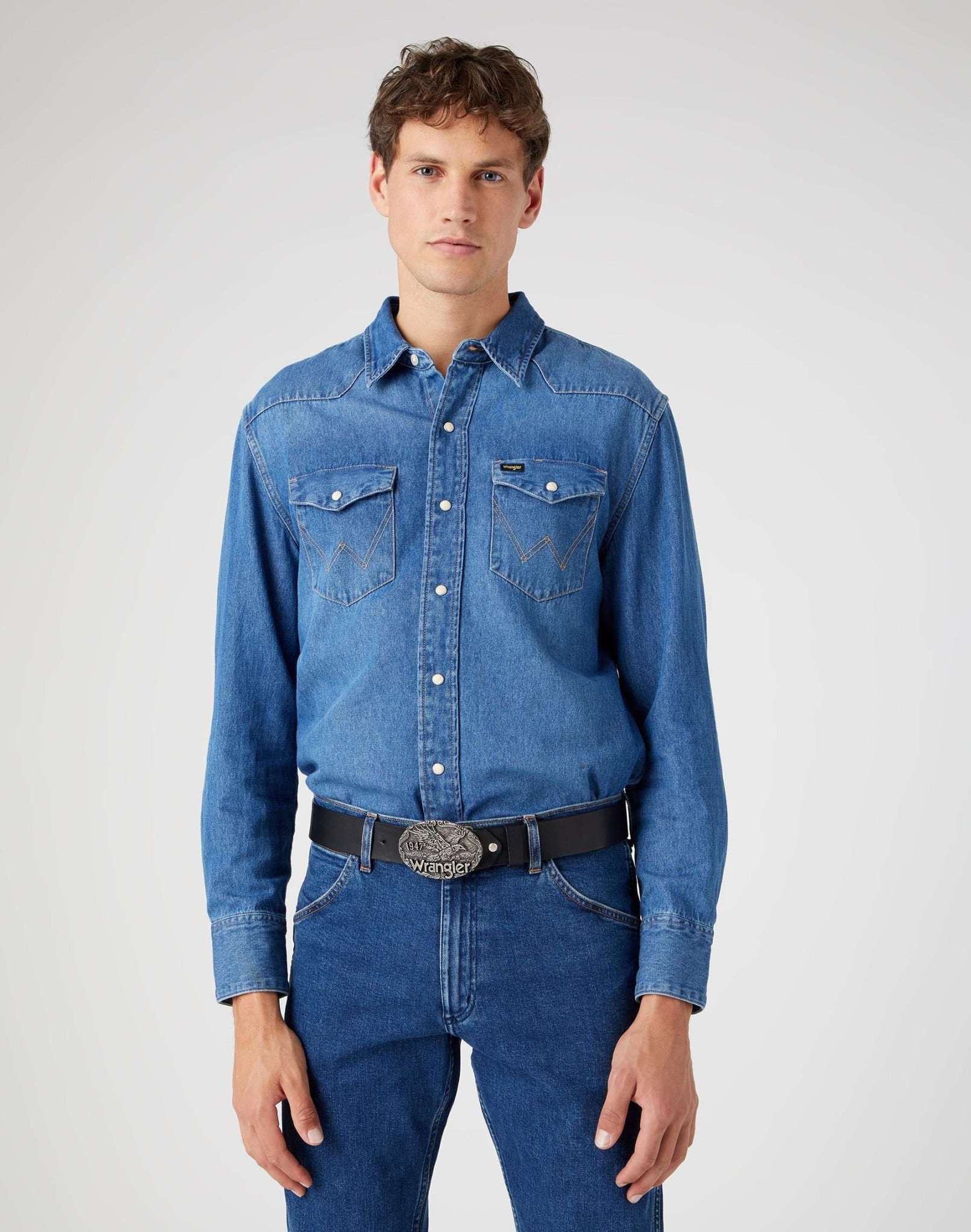 W Eagle Belt in Black Gürtel Wrangler