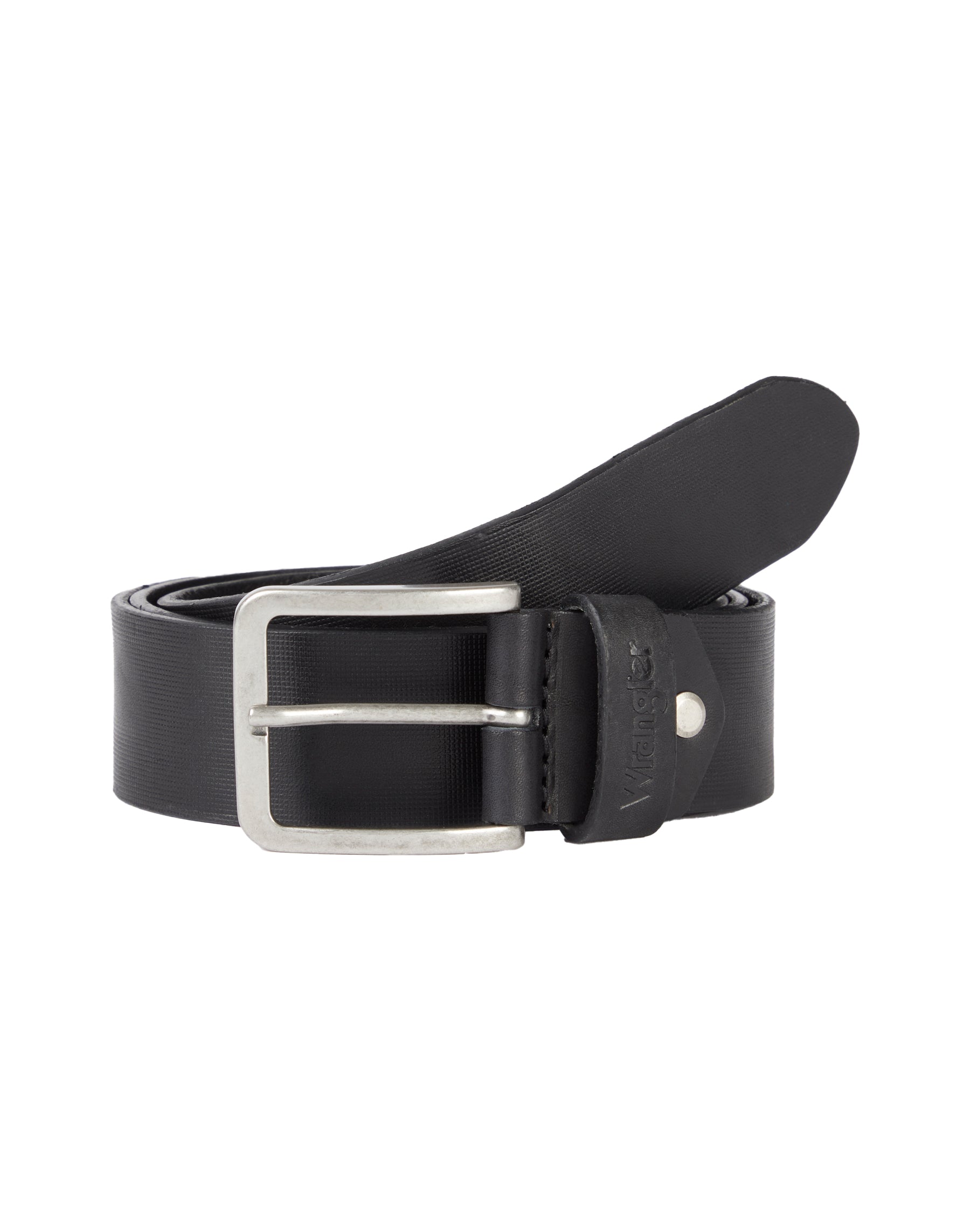 Structured Belt in Black Gürtel Wrangler