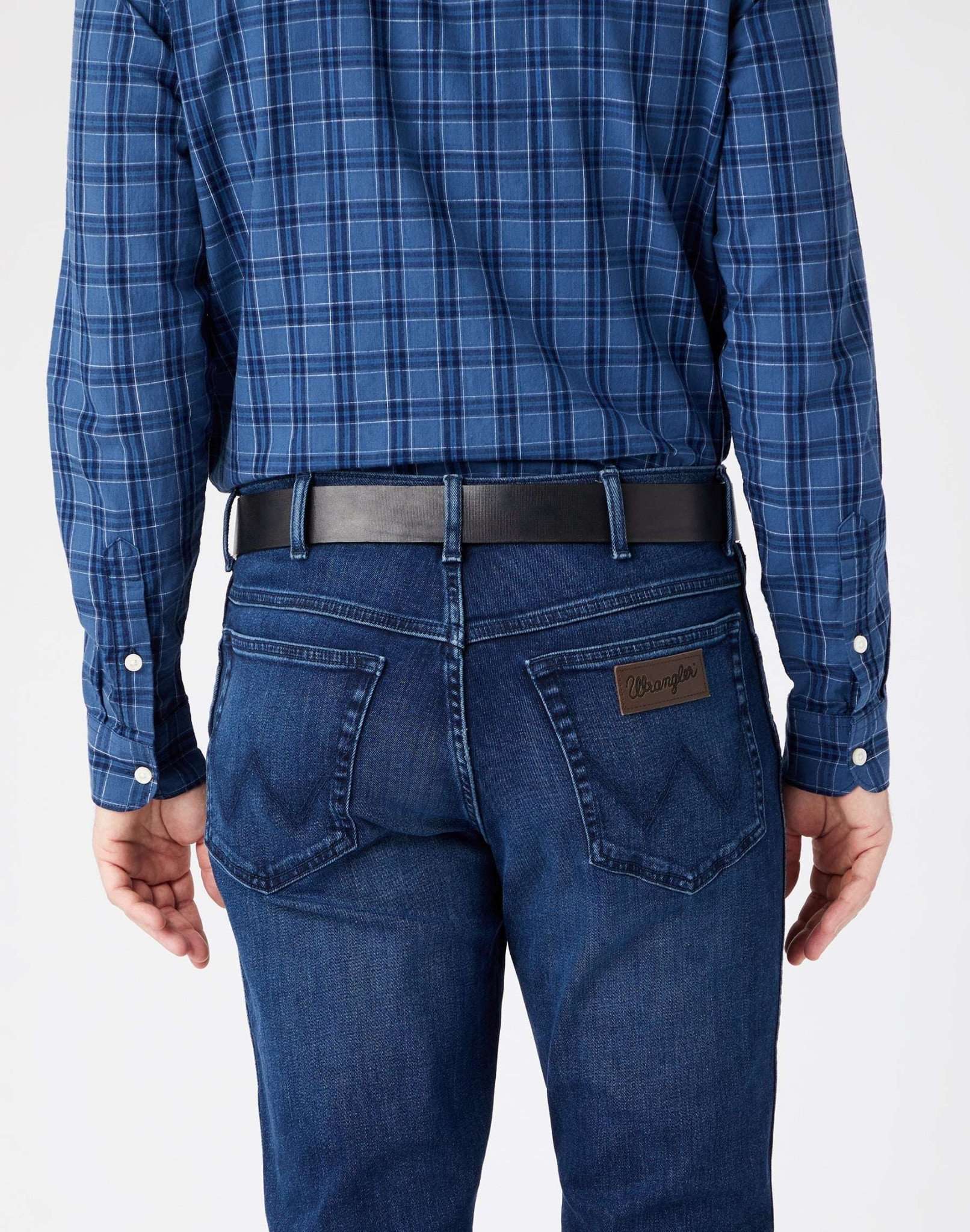 Structured Belt in Black Gürtel Wrangler