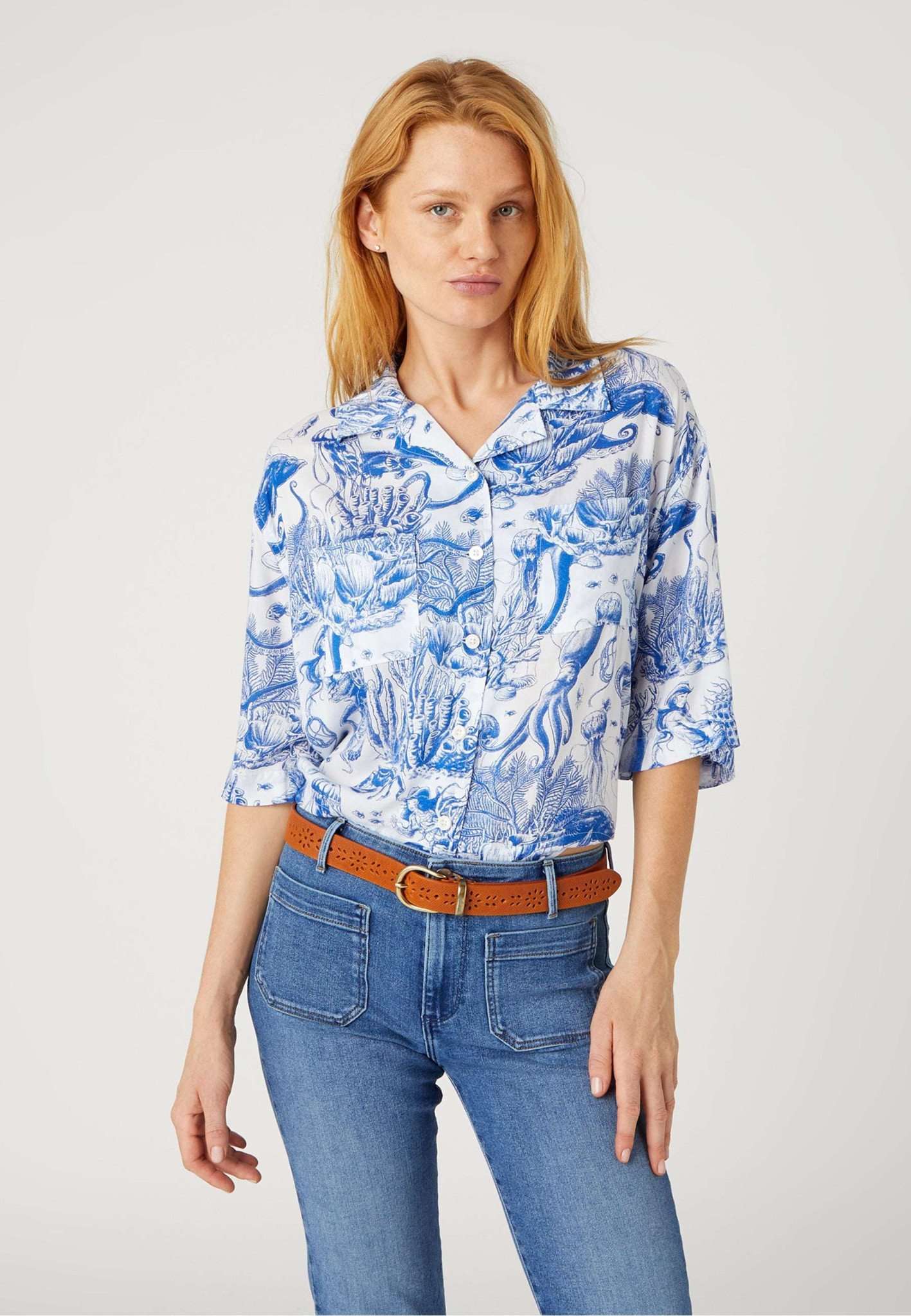 Flower Belt in Cognac Gürtel Wrangler