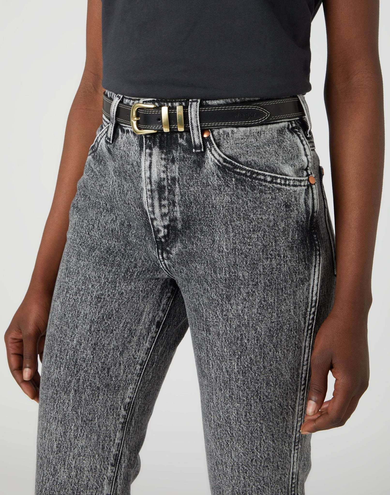 Double Loop Belt in Black Gürtel Wrangler
