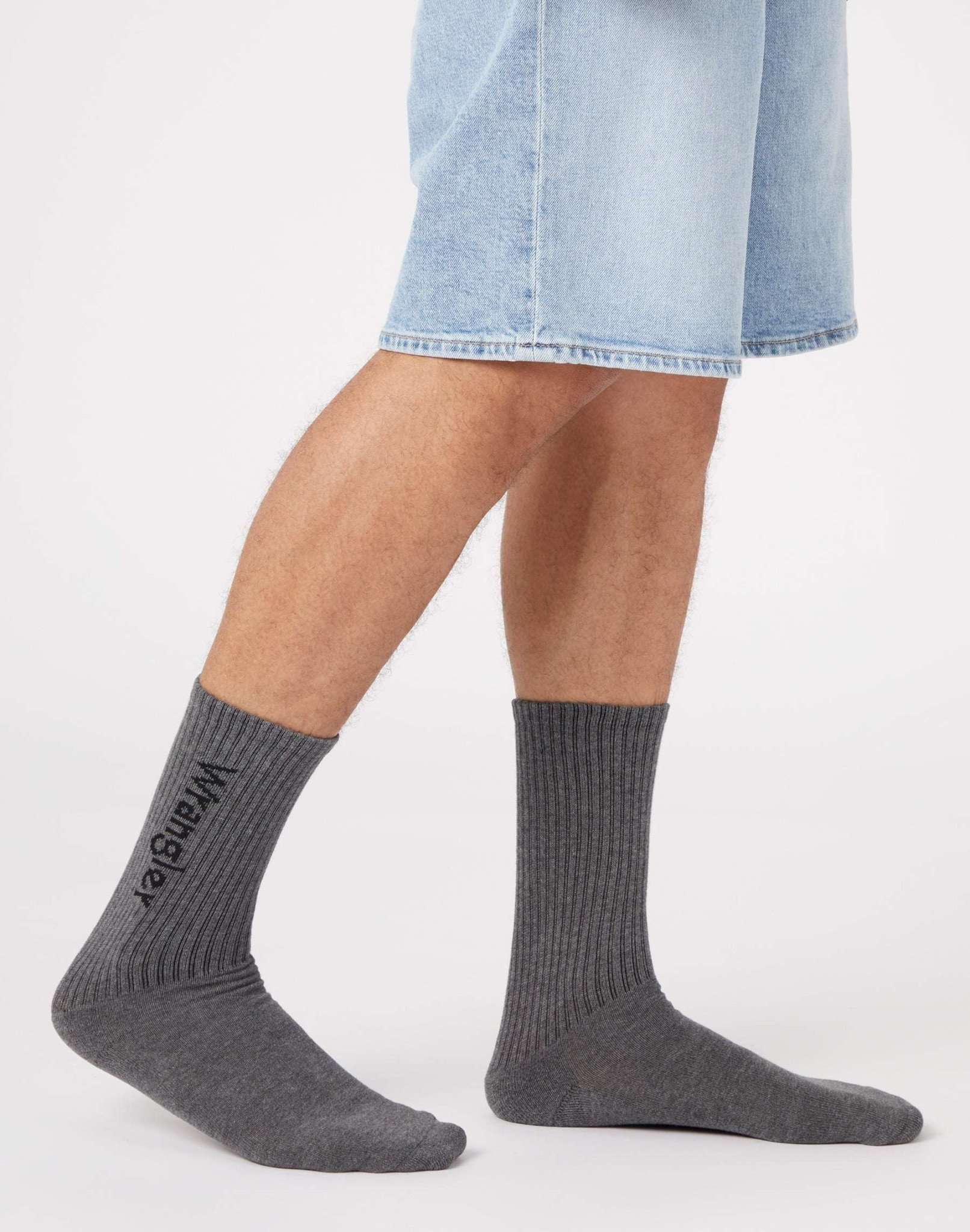 2 Pack Logo Socks in Deep Lichen Green Socken Wrangler