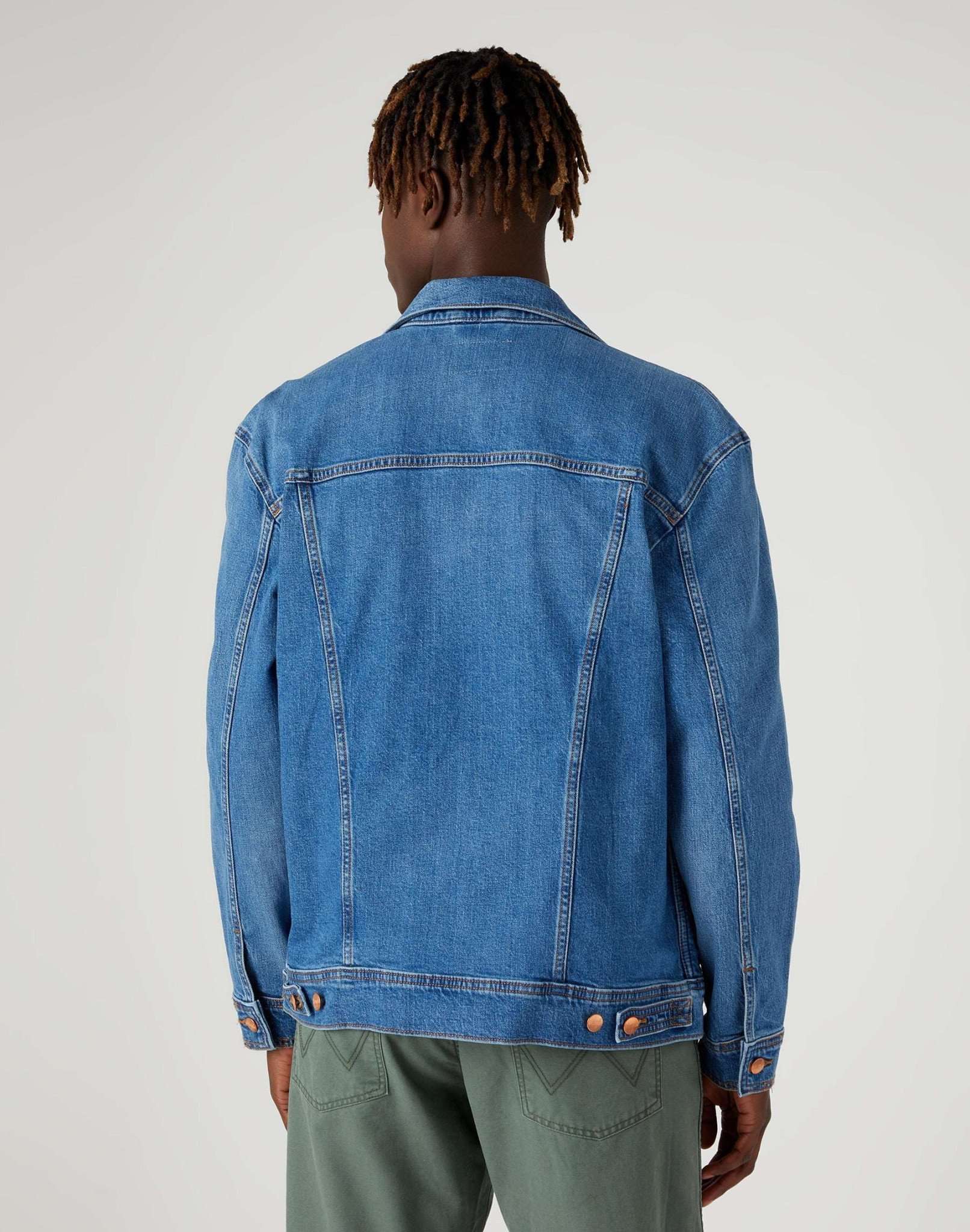 Anti Fit Jacket in Blue Eyes Blue Jacken Wrangler