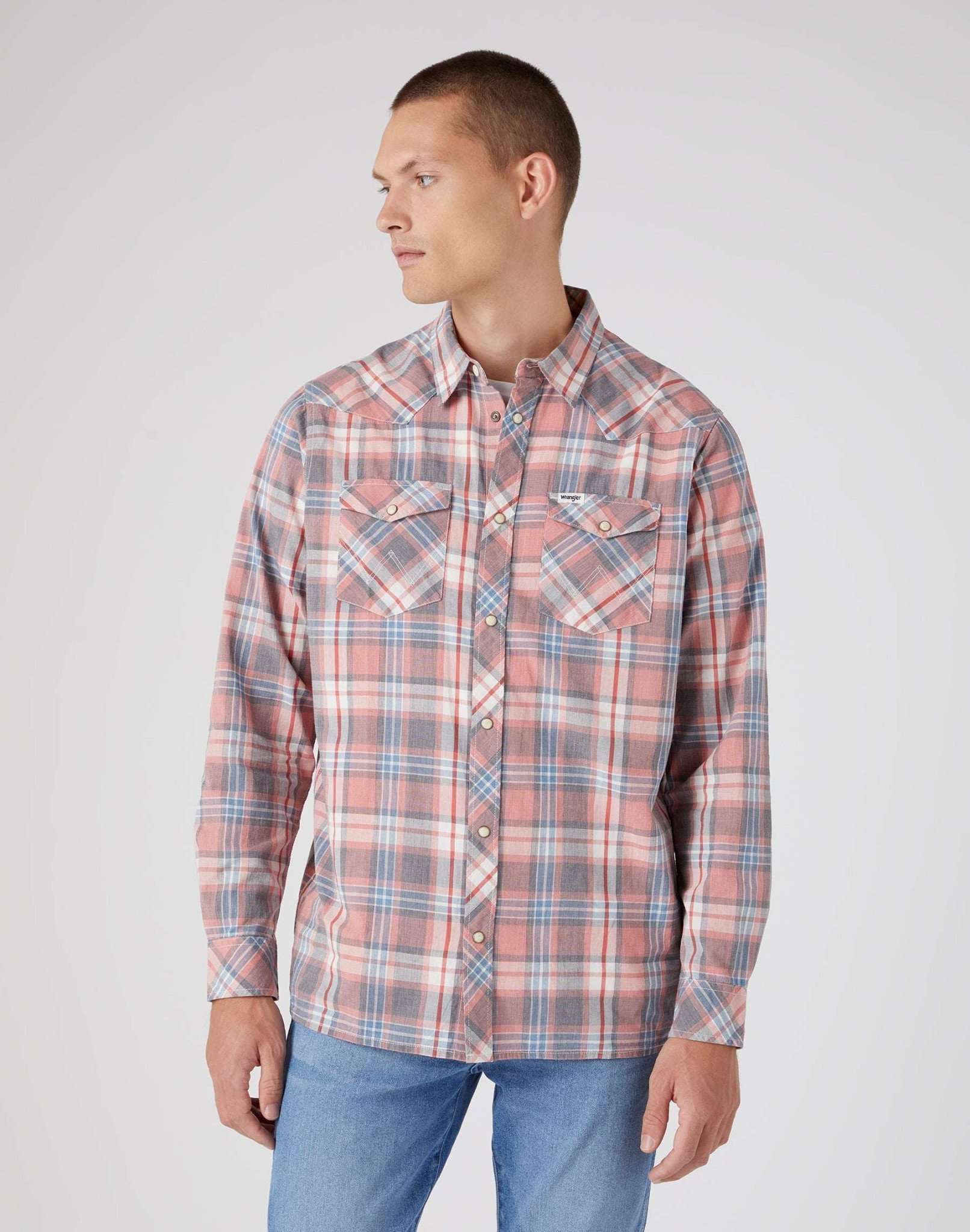 Western Shirt in Faded Rose Hemden Wrangler