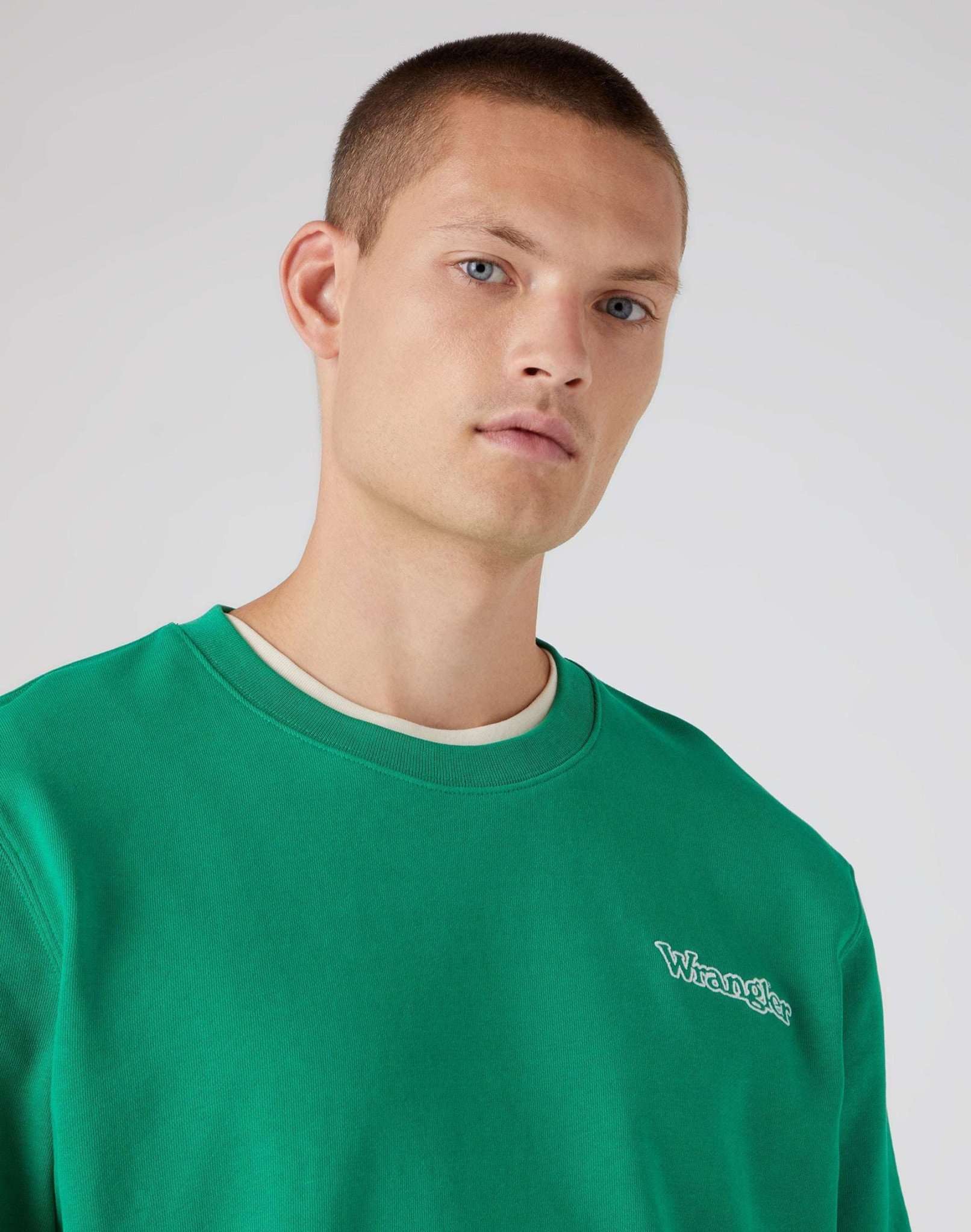 Graphic Crew in Leprechaun Green Sweatshirts Wrangler