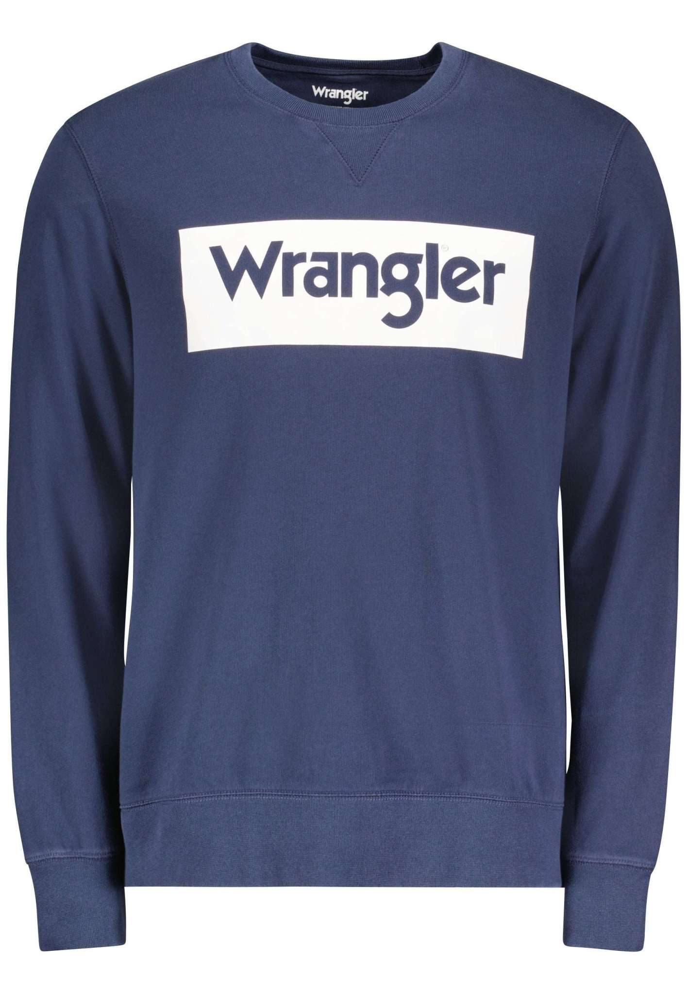Logo Crew Sweat in Navy Sweatshirts Wrangler