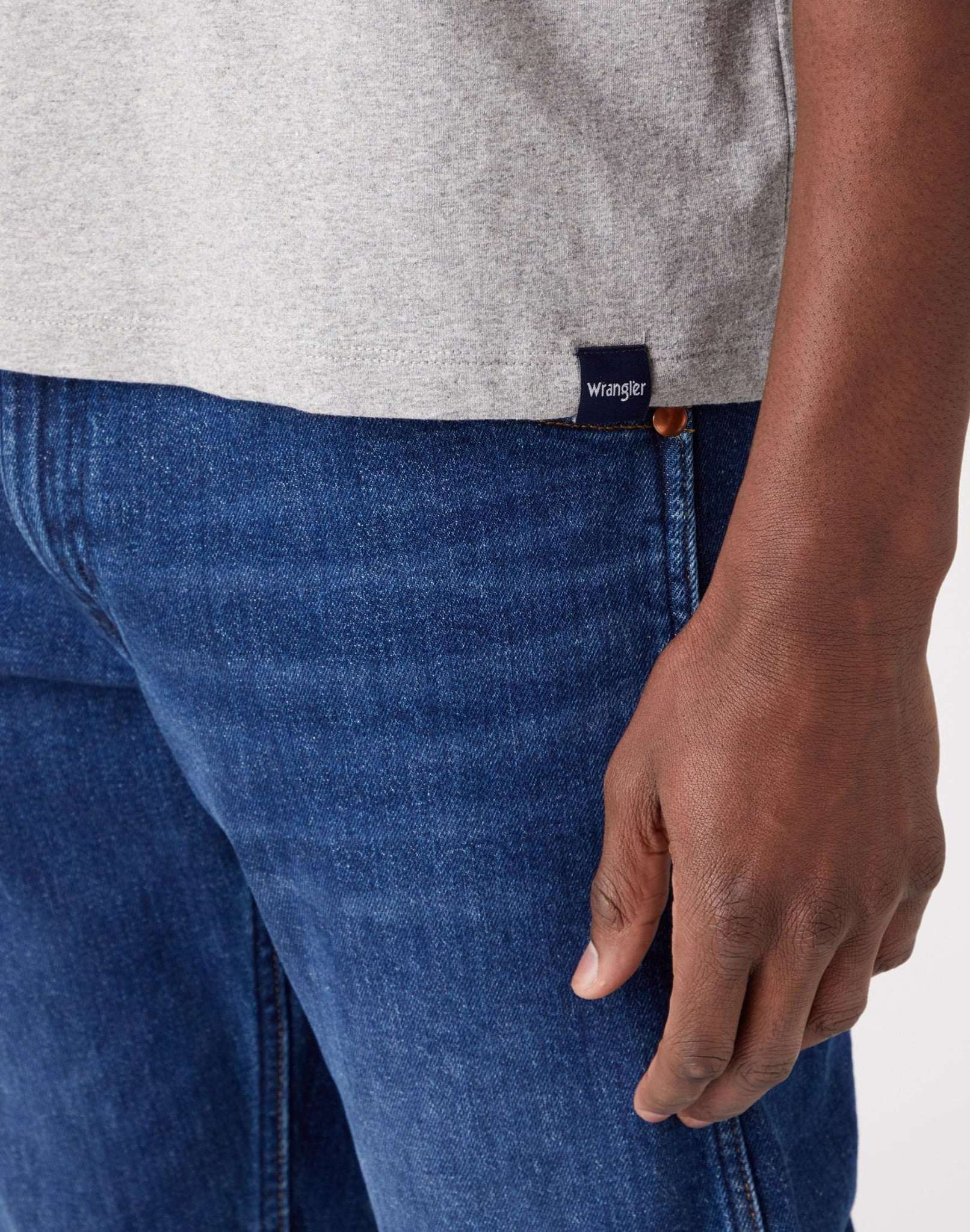 2 Pack Tee in Mid Grey Melange/White T-Shirts Wrangler