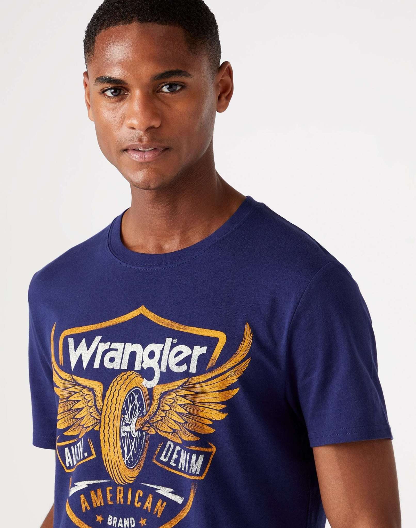 Americana Tee in Medieval Blue T-Shirts Wrangler