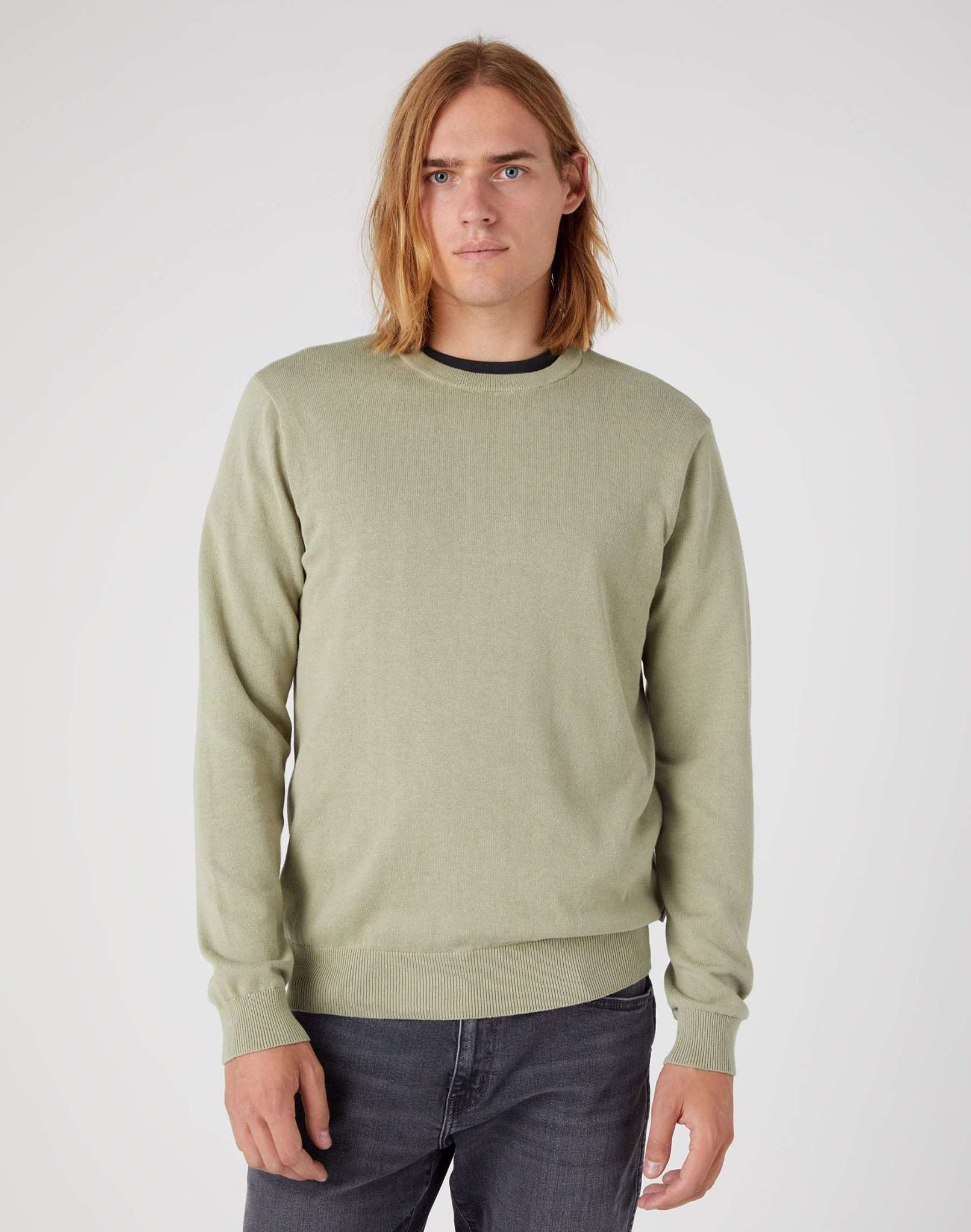 Crewneck Knit in Tea Leaf Pullover Wrangler