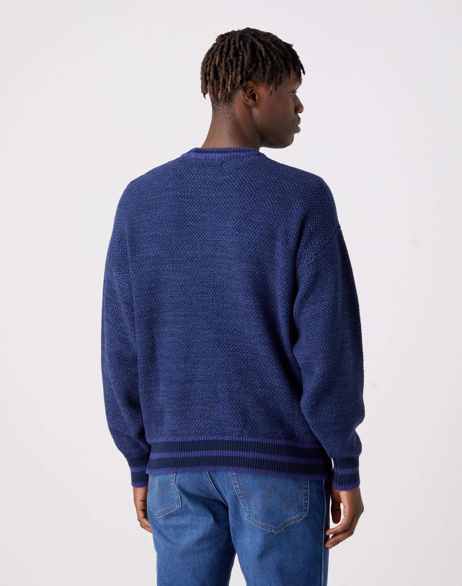 Varsity Knit in Blue Ribbon Pullover Wrangler