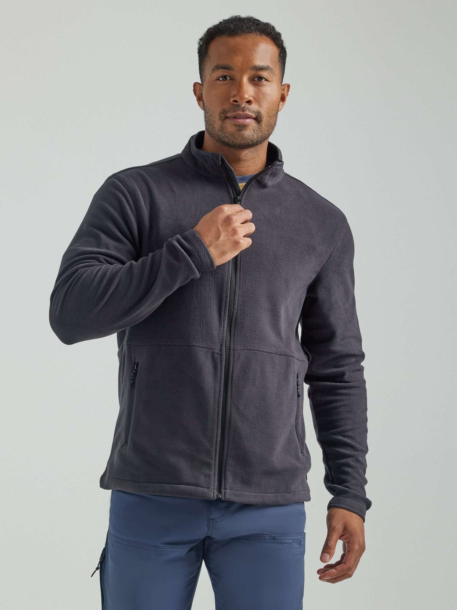 All Terrain Gear Technical Fleece Jacket in Black Jacken Wrangler