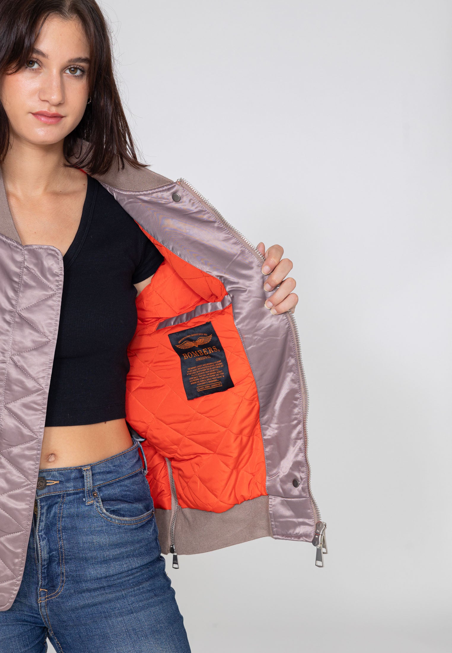 Wavy U Bomberjacke in Pink Jacken Bombers Original