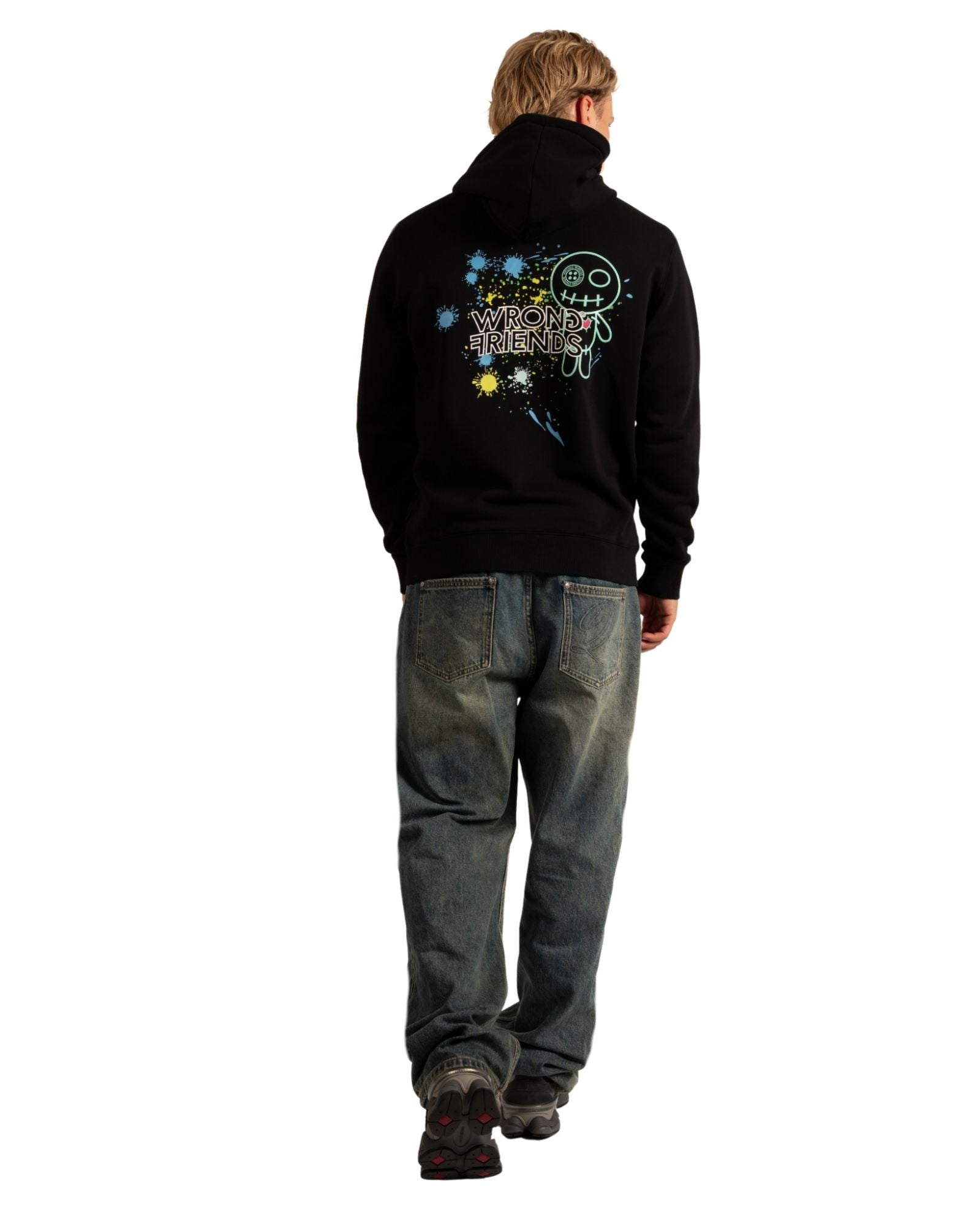 Hays Hoodie in Black Kapuzenpullover Wrong Friends