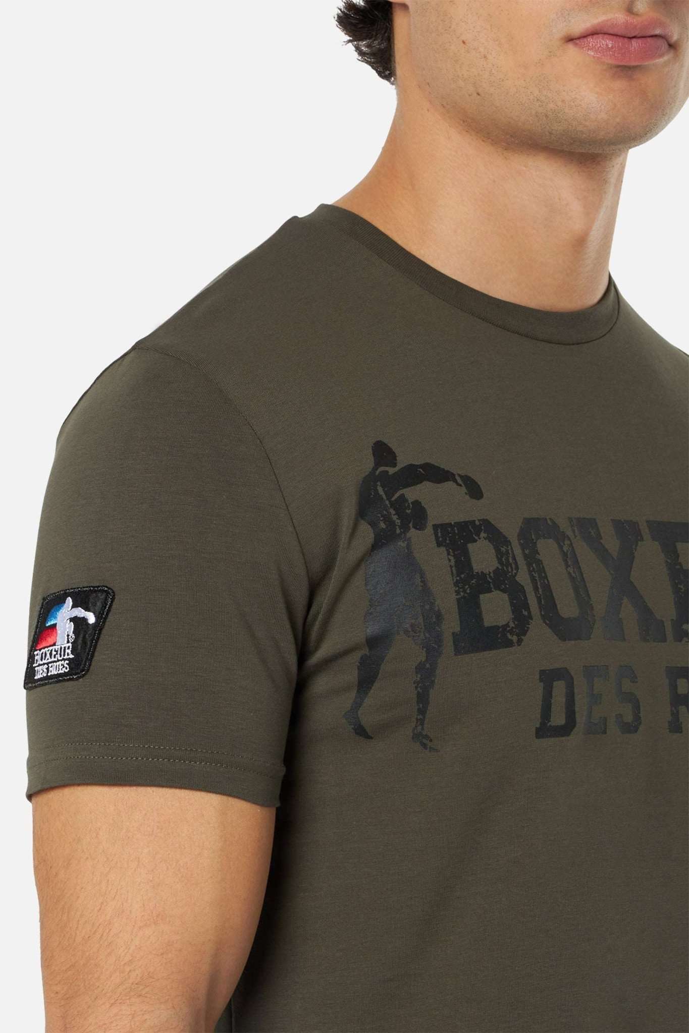 T-Shirt Boxeur Street 2 in Army-Black T-Shirts Boxeur des Rues