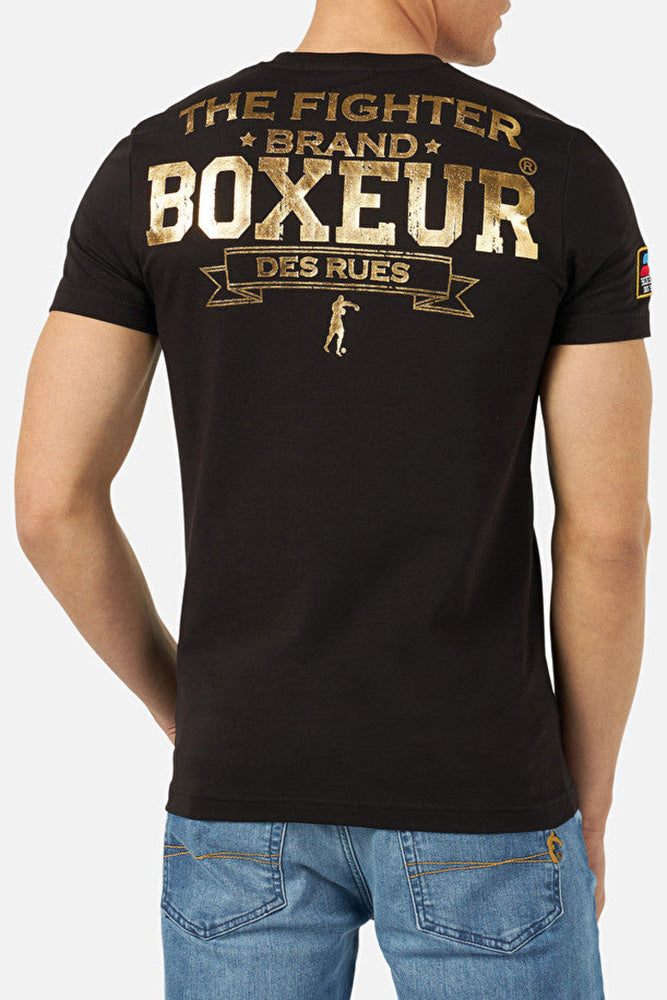T-Shirt Boxeur Street 2 in Black-Gold T-Shirts Boxeur des Rues   
