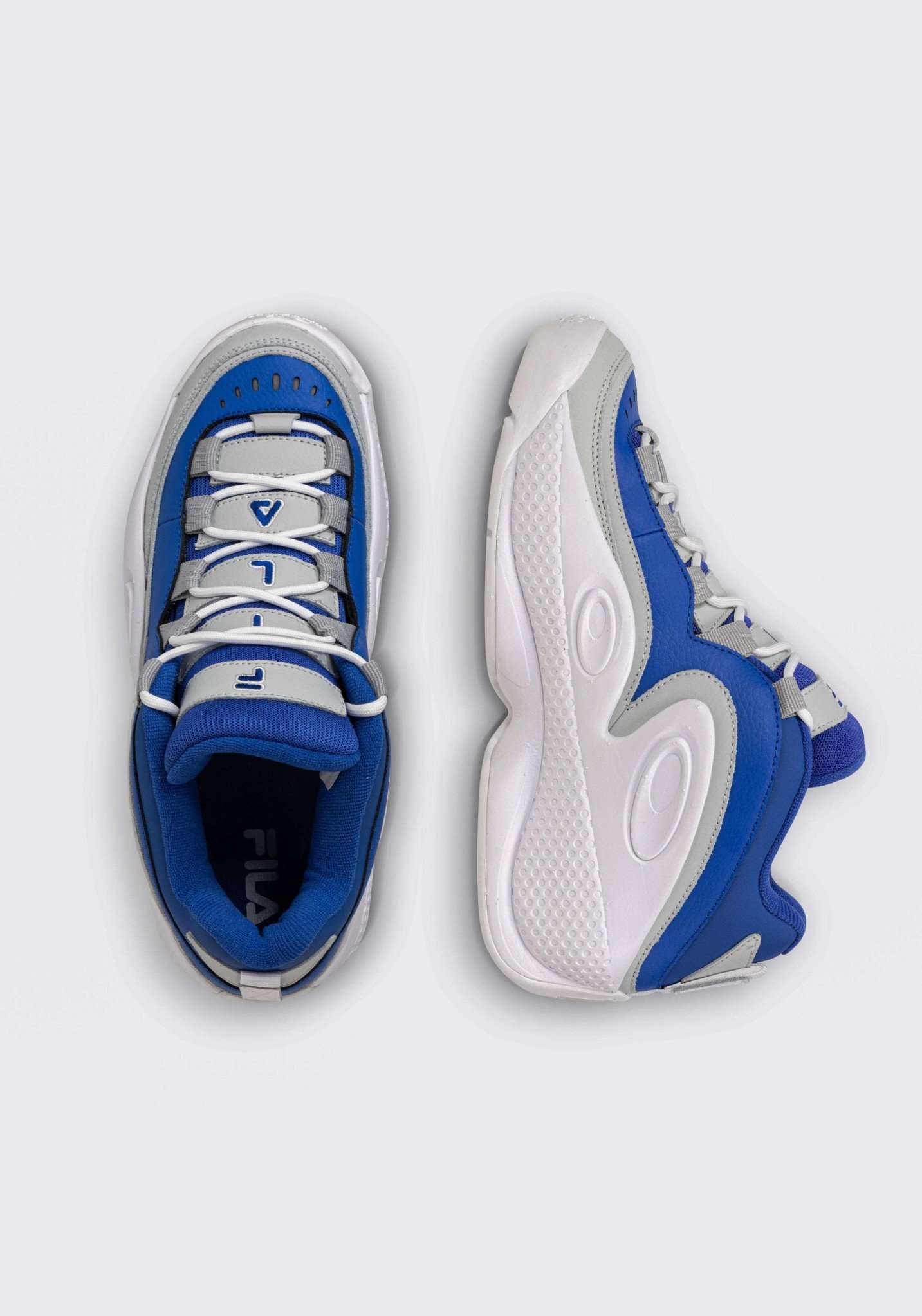 Grant Hill 3 Mid in White-Lapis Blue Basketballschuhe Fila