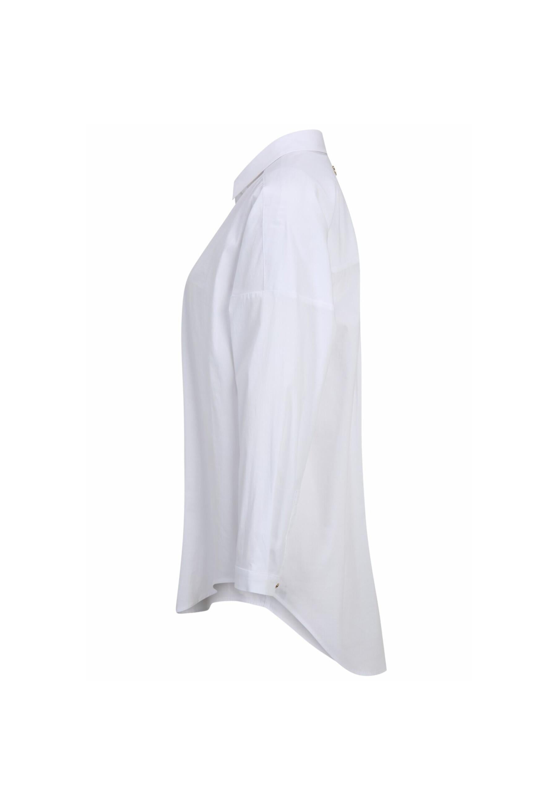 Arhavi Half Placket Shirt in Bright White Blusen Tamaris
