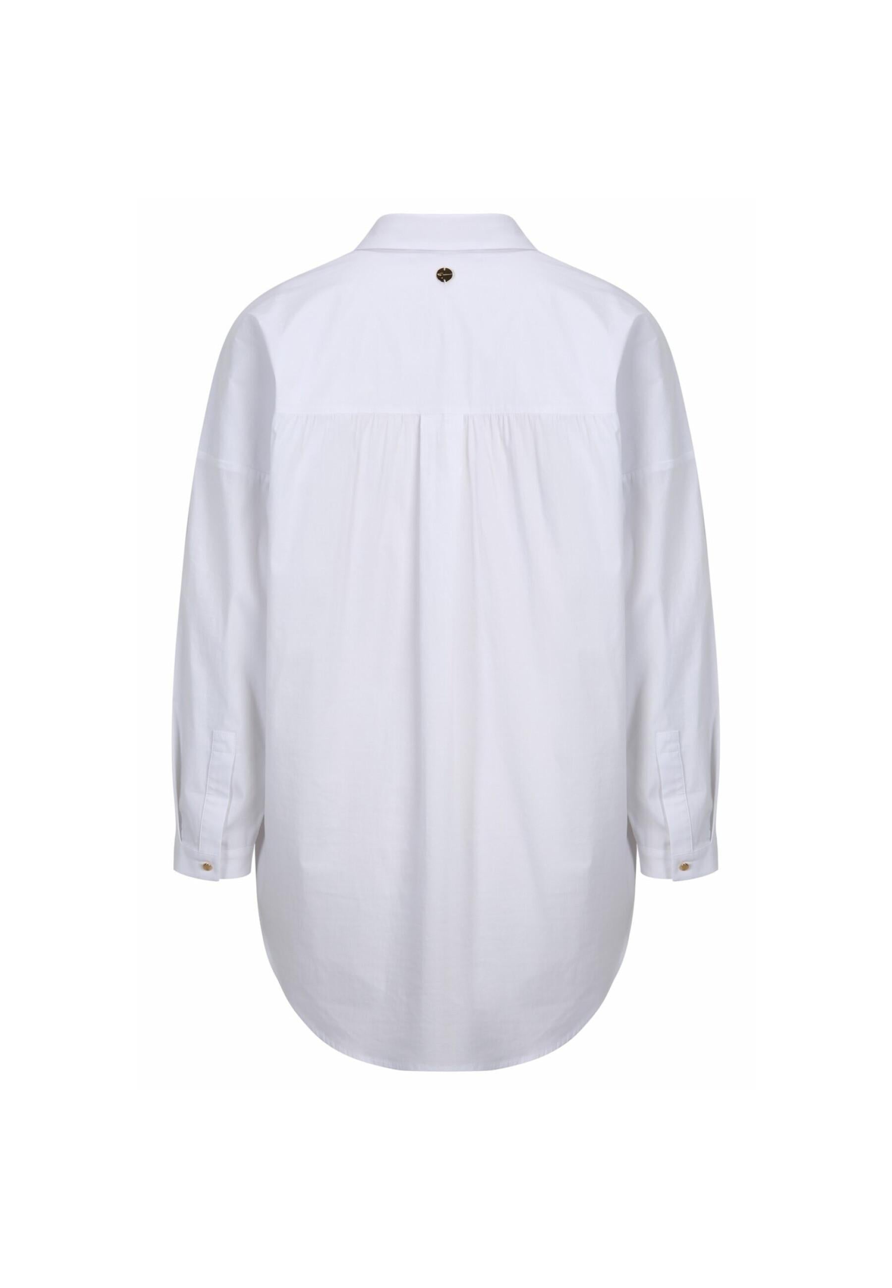 Arhavi Half Placket Shirt in Bright White Blusen Tamaris