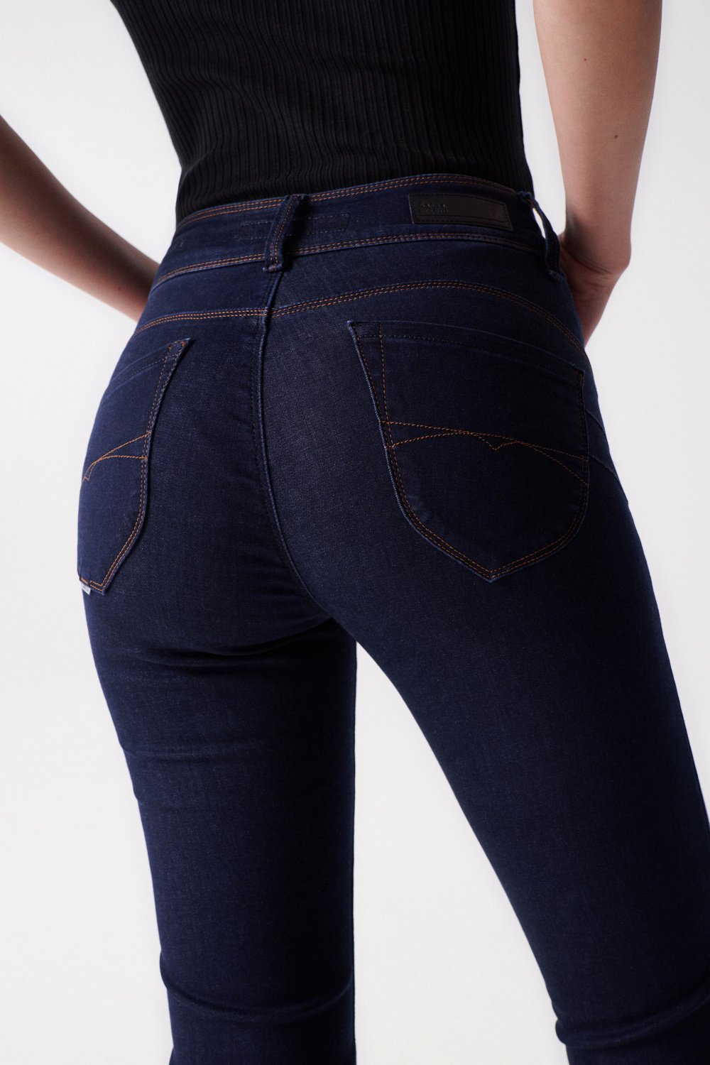 Secret Slim Push-In in Dark Wash Jeans Salsa Jeans