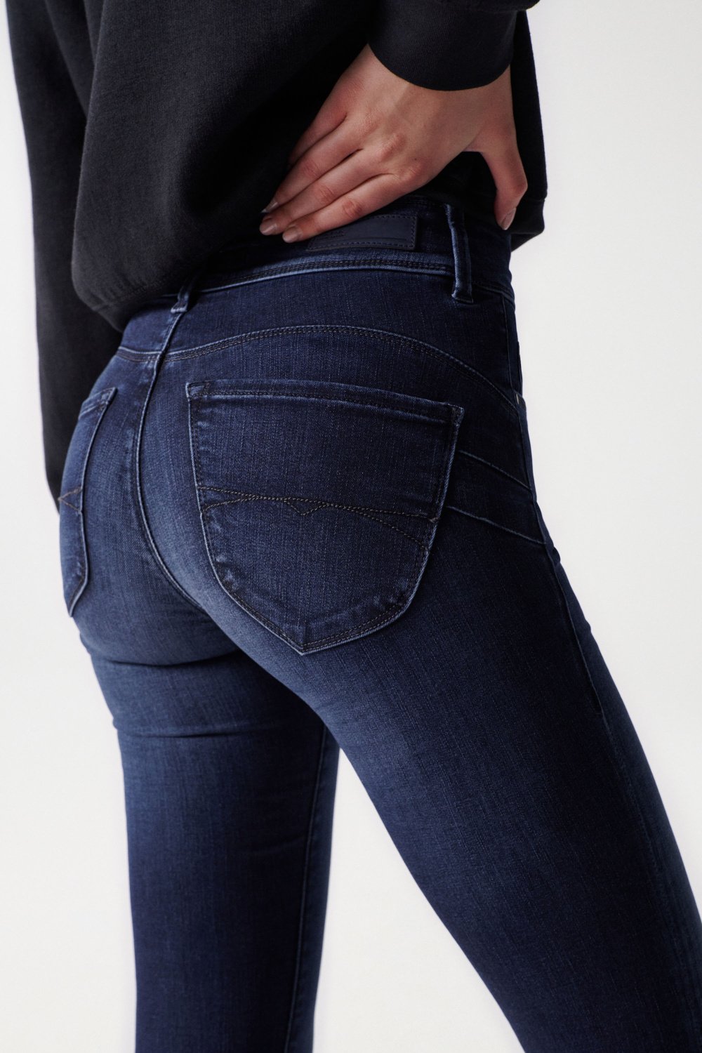 Secret Skinny Push-In in Rinse Wash Jeans Salsa Jeans