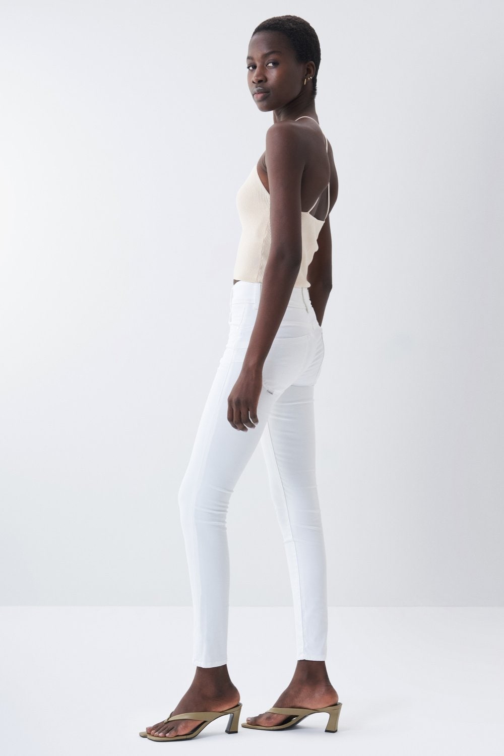 Secret Skinny Push-In in White Jeans Salsa Jeans