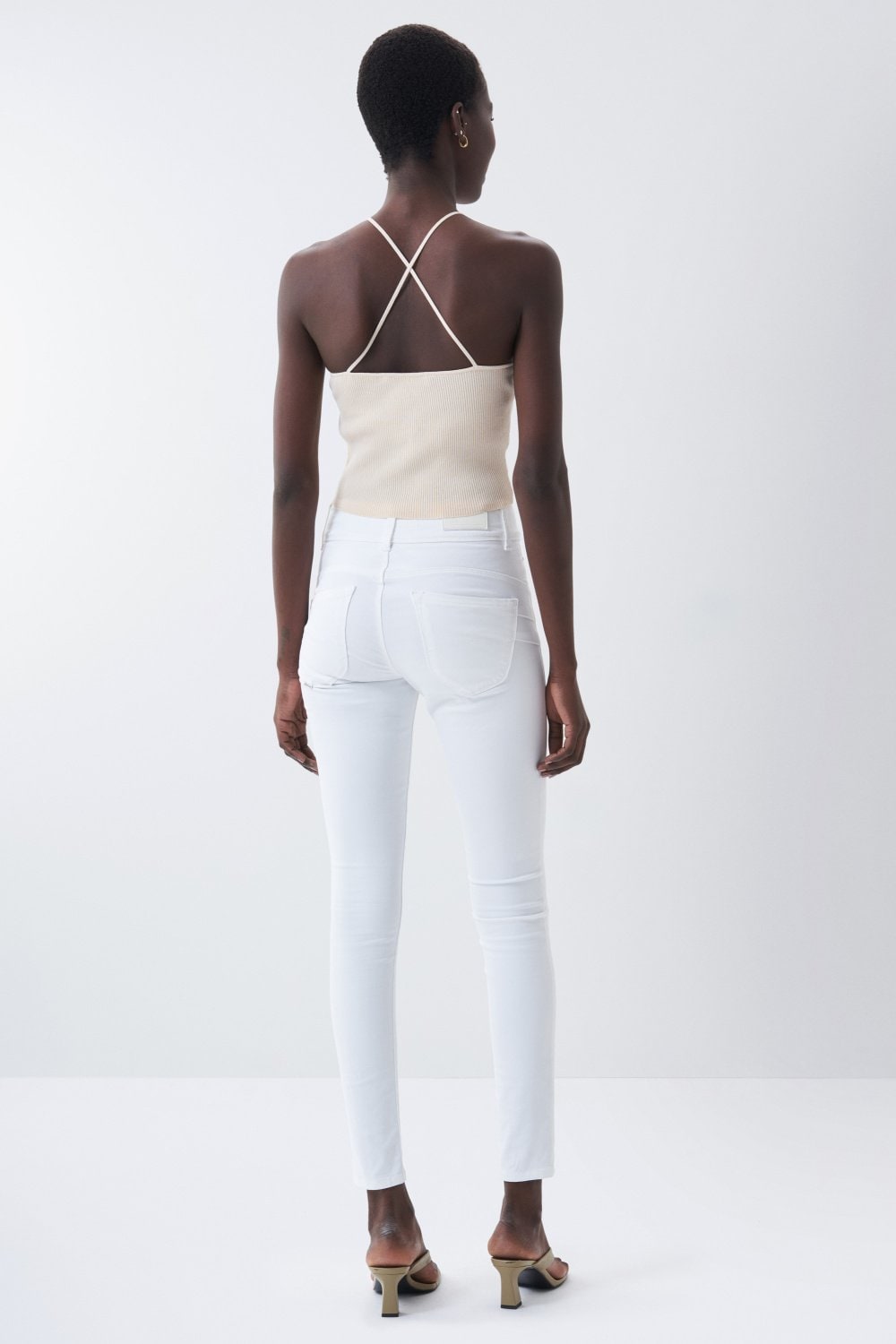 Secret Skinny Push-In in White Jeans Salsa Jeans