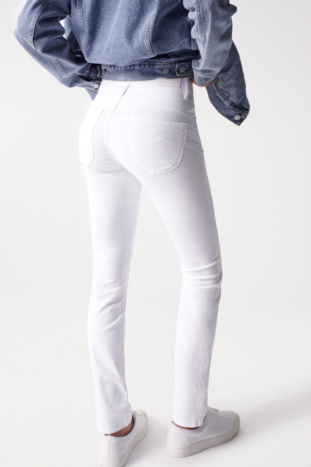 Secret Slim Push-In in White Jeans Salsa Jeans