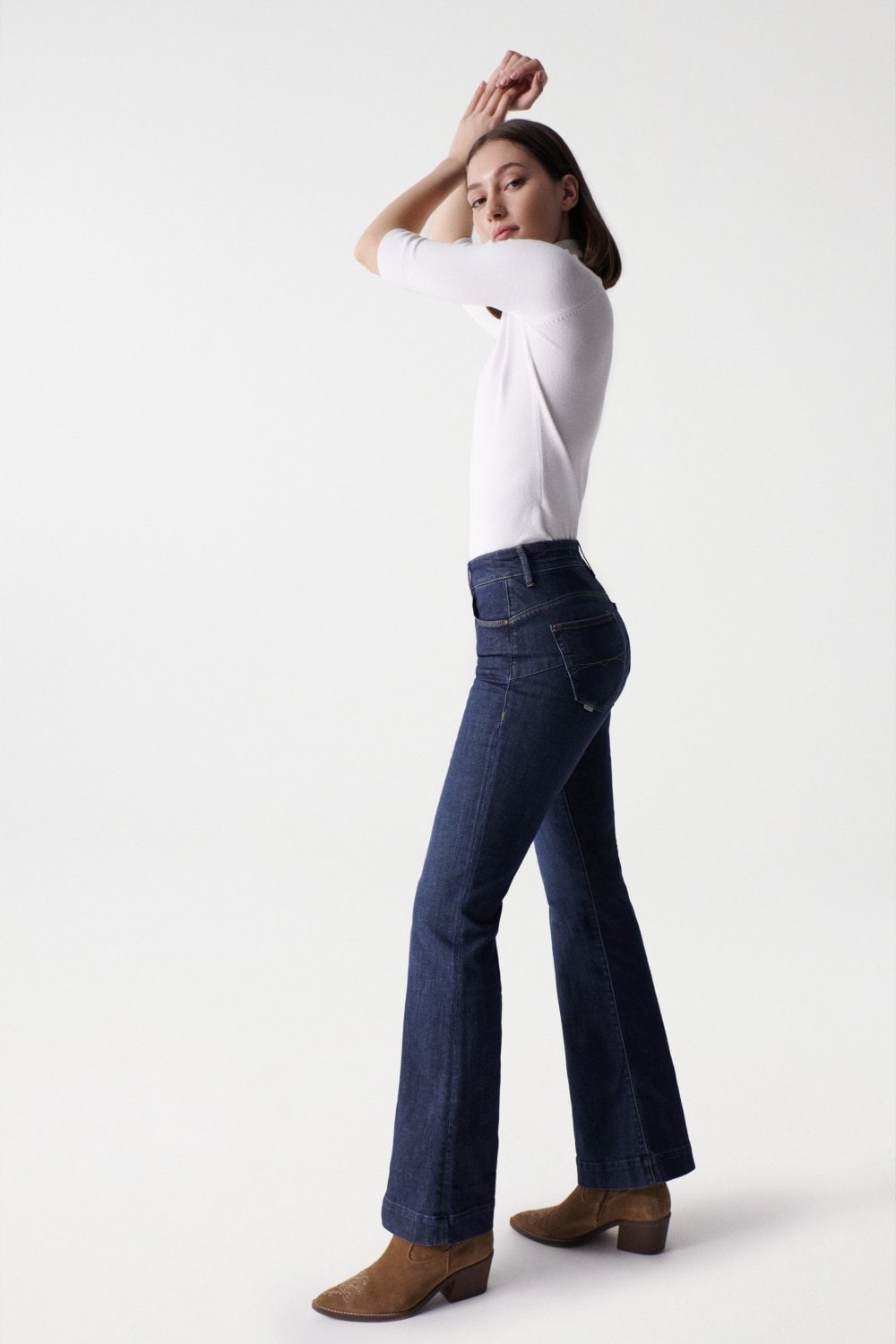 Glamour Flare Push-In in Dark Wash Jeans Salsa Jeans