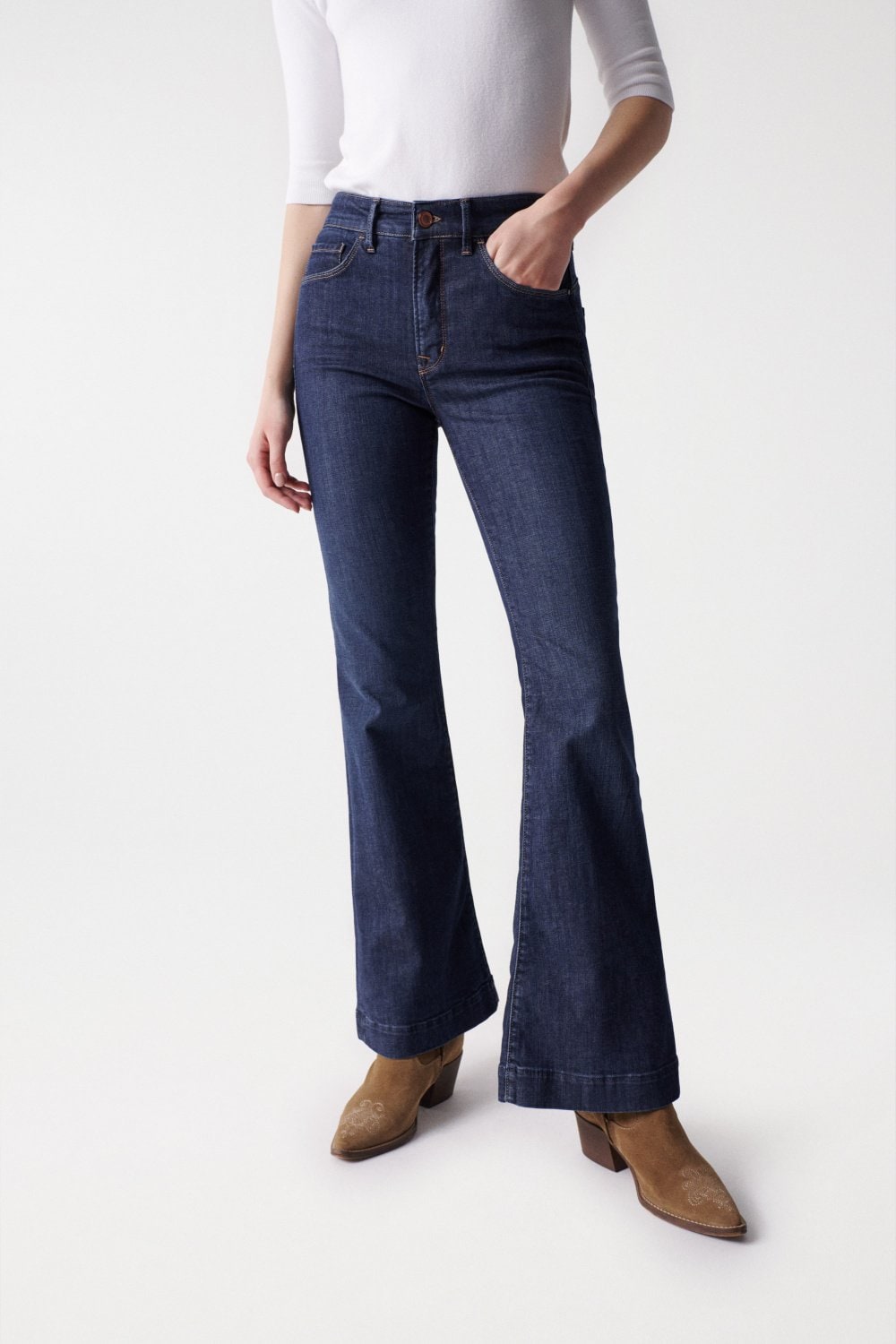 Glamour Flare Push-In in Dark Wash Jeans Salsa Jeans