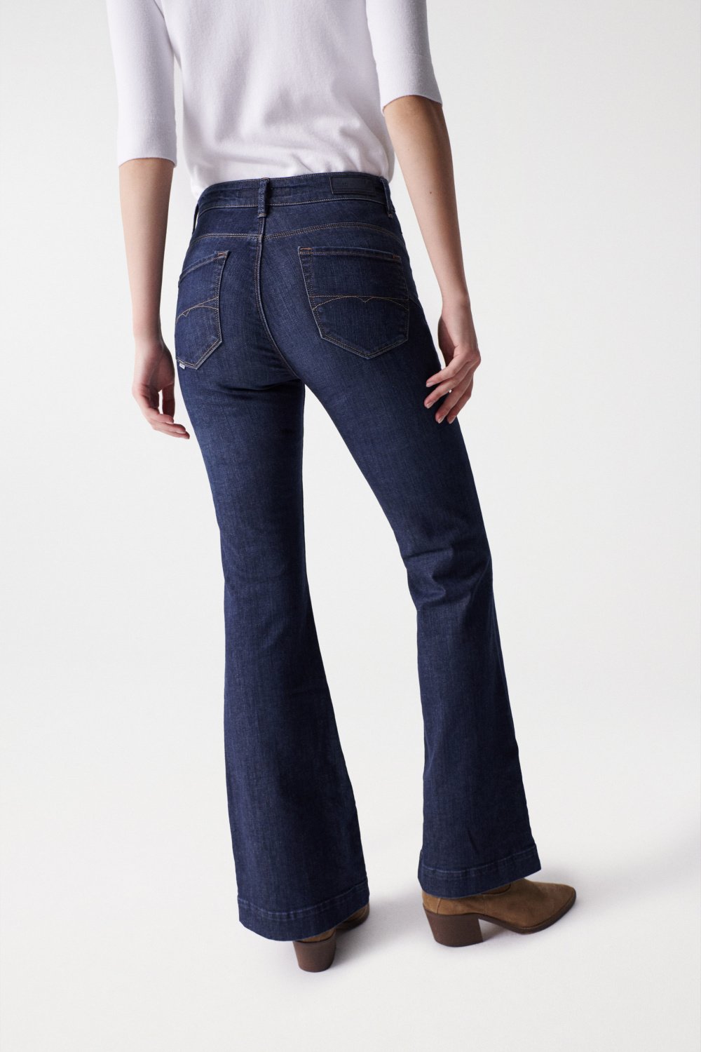 Glamour Flare Push-In in Dark Wash Jeans Salsa Jeans   