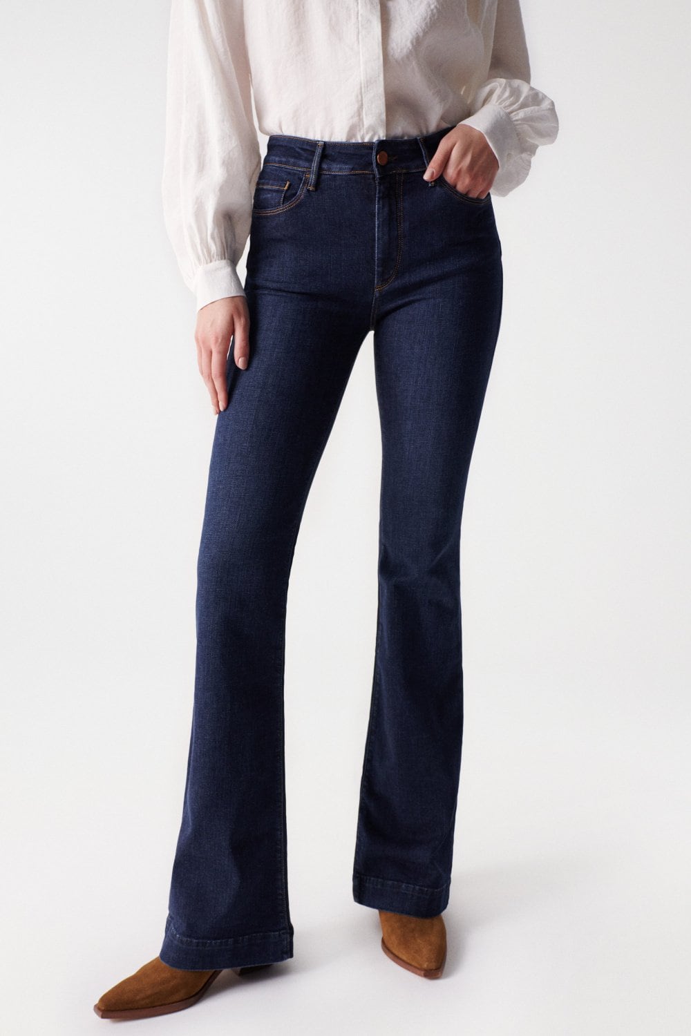 Destiny Flare Push-Up in Dark Wash Jeans Salsa Jeans   