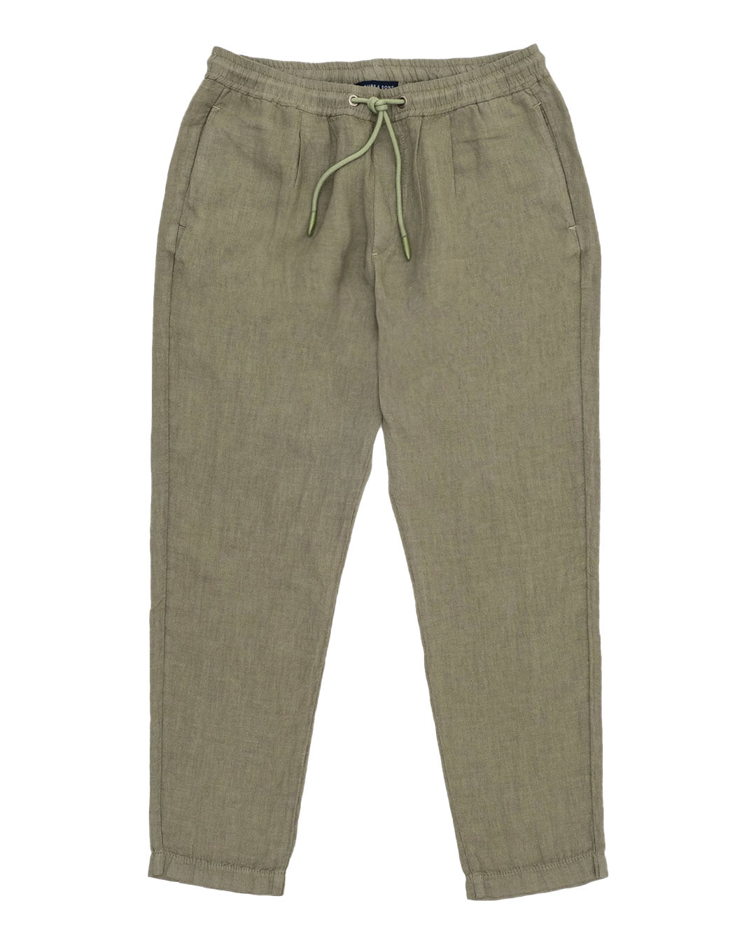 Pants Cropped Linen in Olive Hosen Colours and Sons