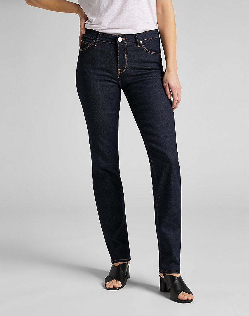 Marion Straight in Rinse Jeans Lee