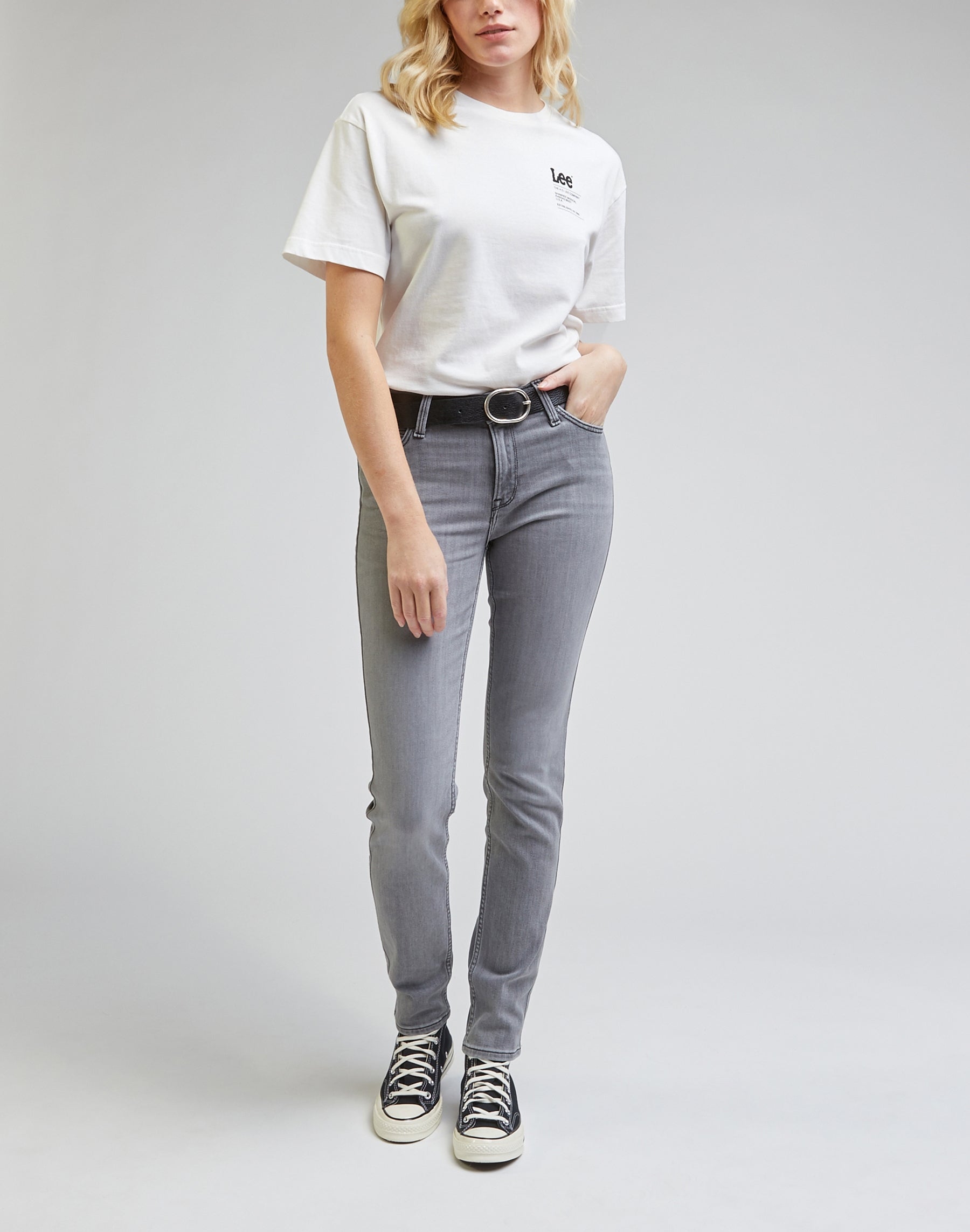 Elly in Grey Veil Jeans Lee