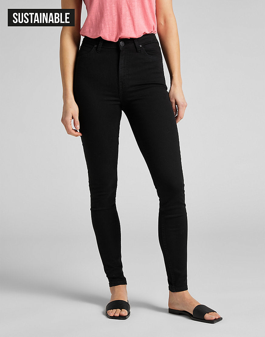 Ivy in Black Rinse Jeans Lee   