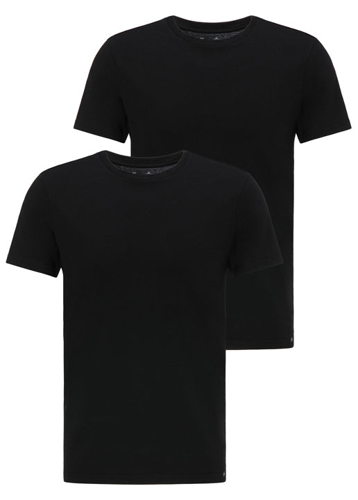 Twin Pack Crew Tee in Black T-Shirts Lee