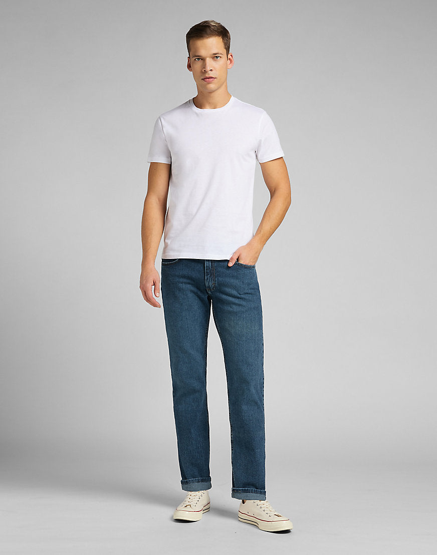 Twin Pack Crew in White T-Shirts Lee