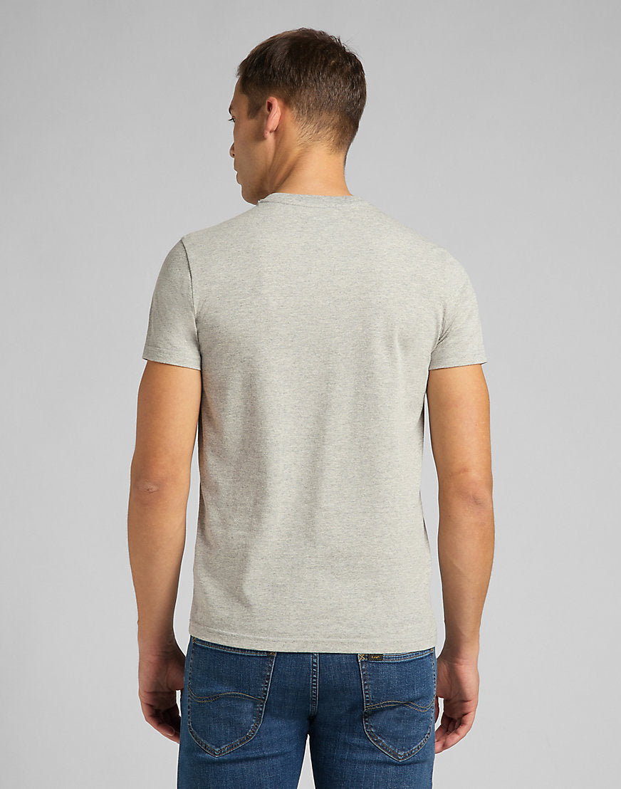 Twin Pack Crew in Greymele Navy T-Shirts Lee