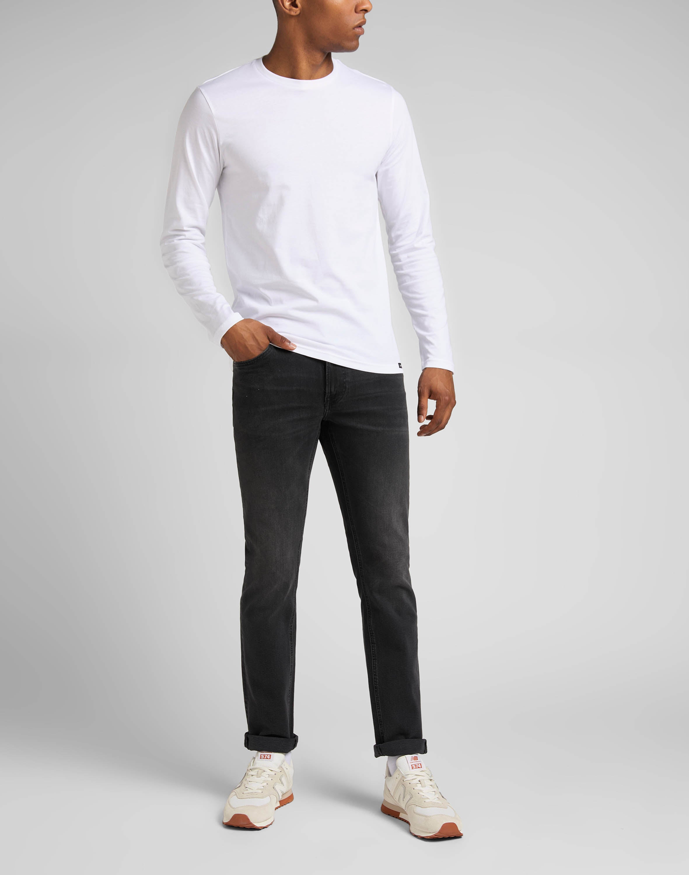 Daren Zip Fly in Asphalt Rocker Jeans Lee