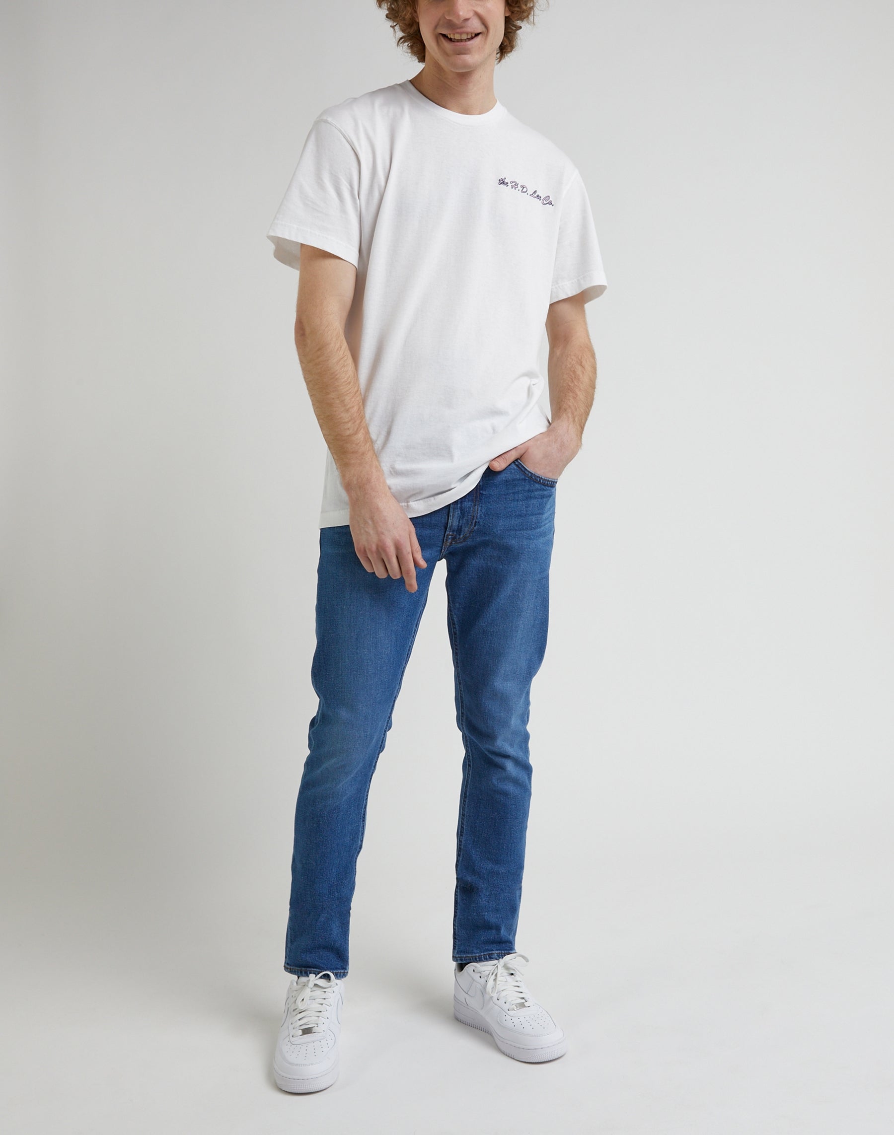 Luke in Blue Shadow Mid Jeans Lee
