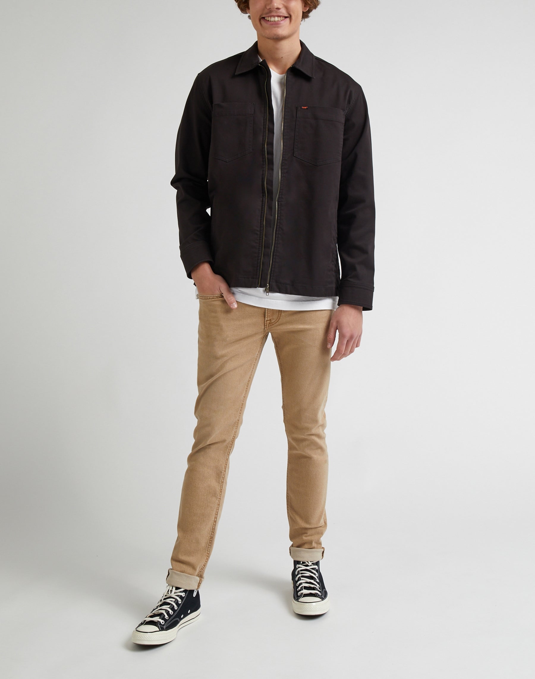 Luke Low Stretch in Chestnut Light Hosen Lee