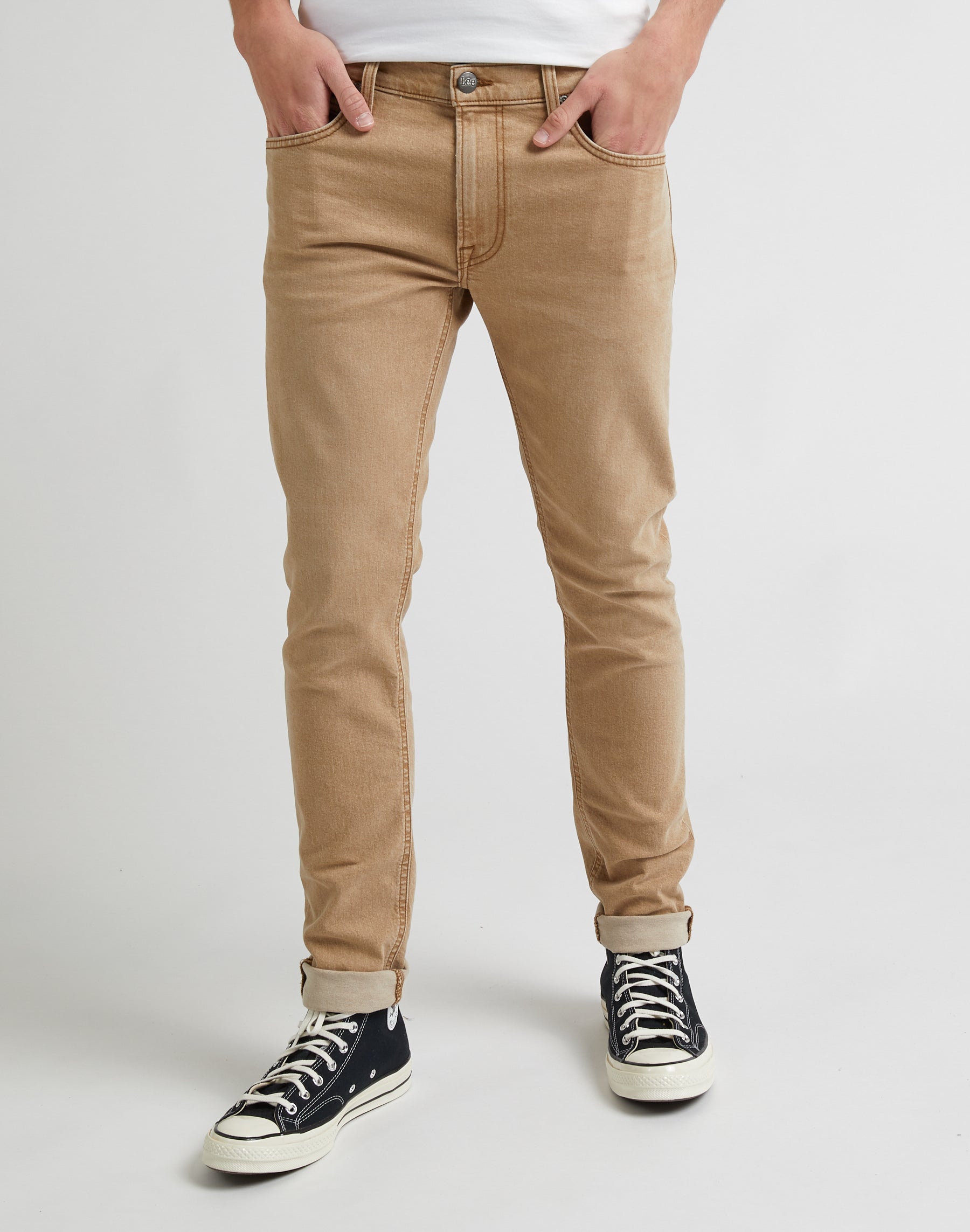 Luke Low Stretch in Chestnut Light Hosen Lee