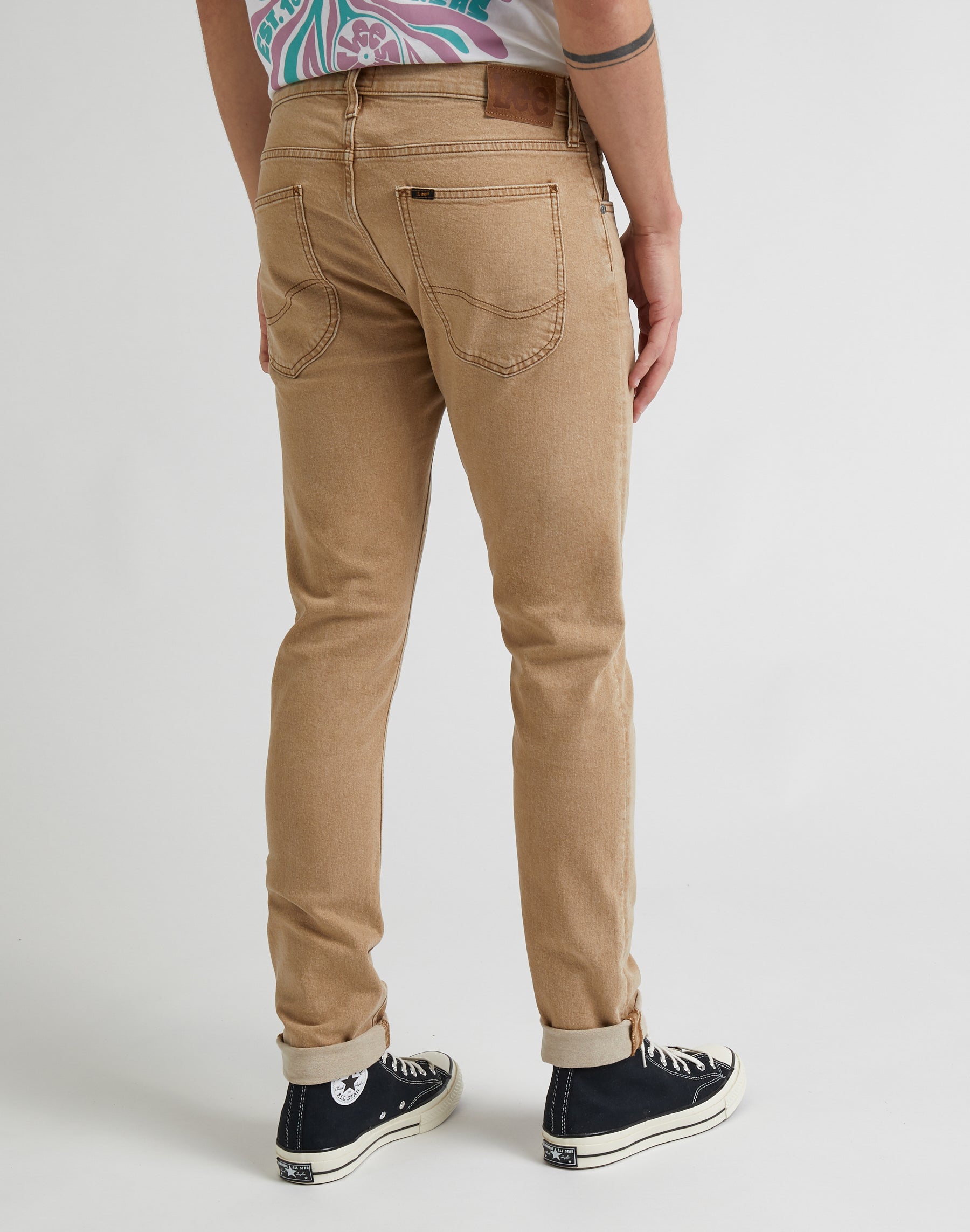 Luke Low Stretch in Chestnut Light Hosen Lee