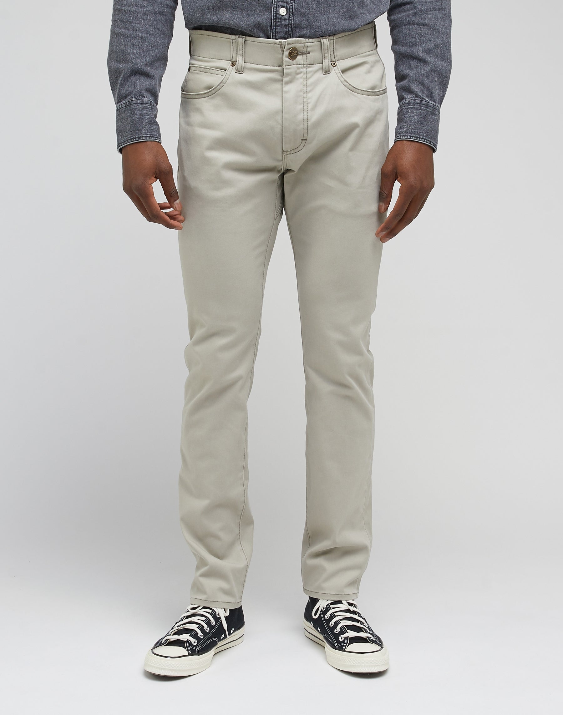 Slim Fit MVP in Mushroom Hosen Lee