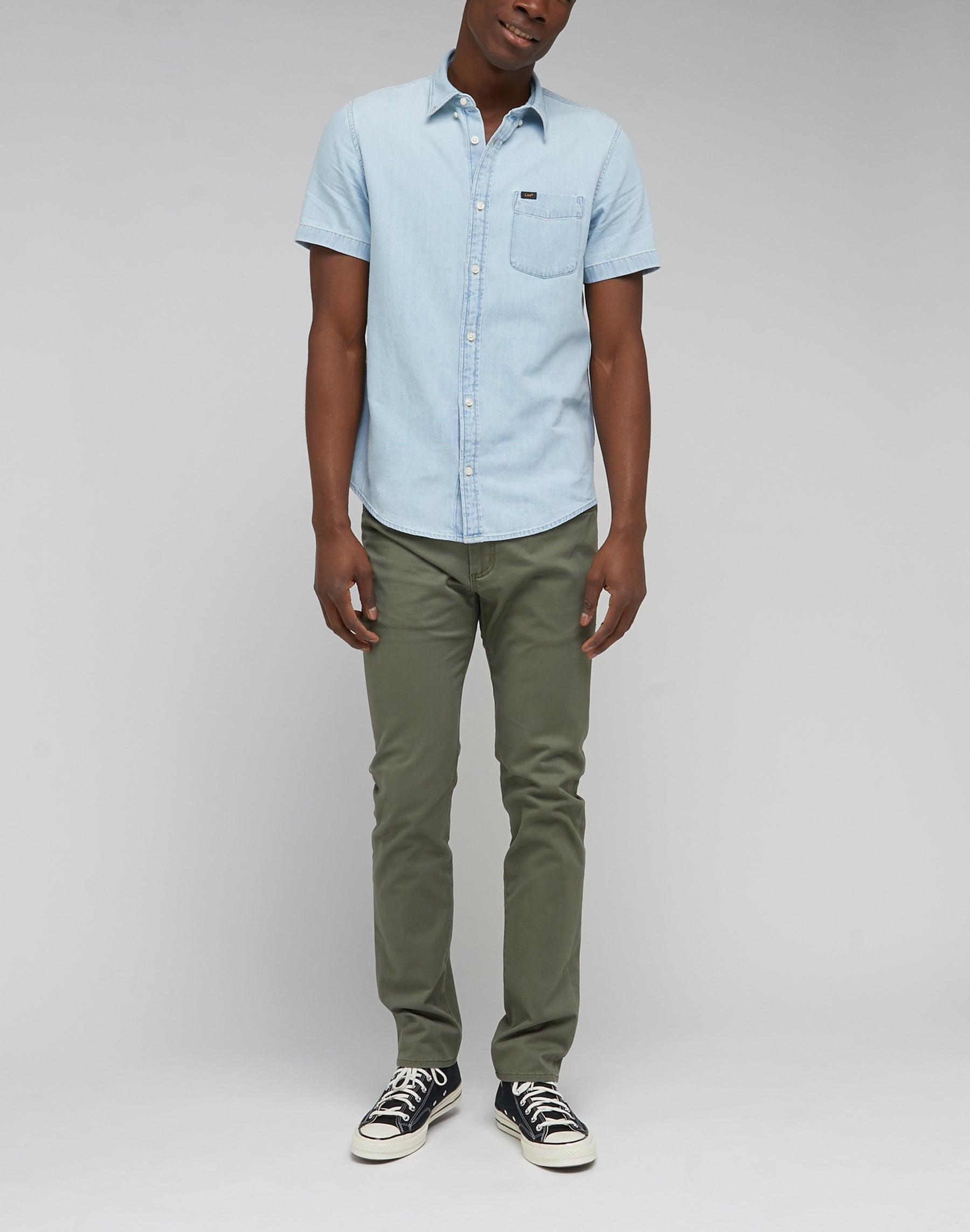 Slim Fit MVP in Muted Olive Hosen Lee